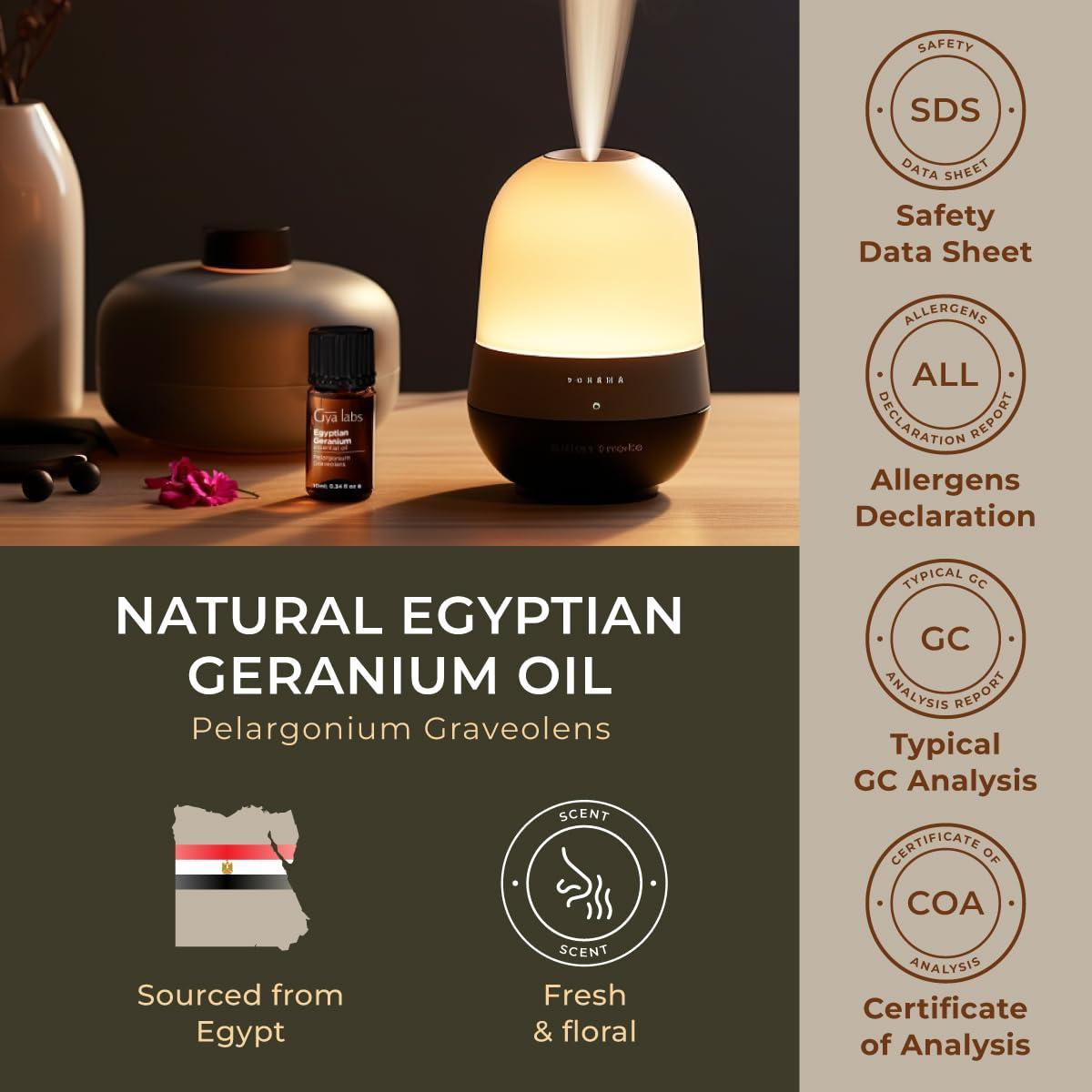 Set de Aceites Esenciales Gya Labs: Borraja 50ml + Geranio 10ml