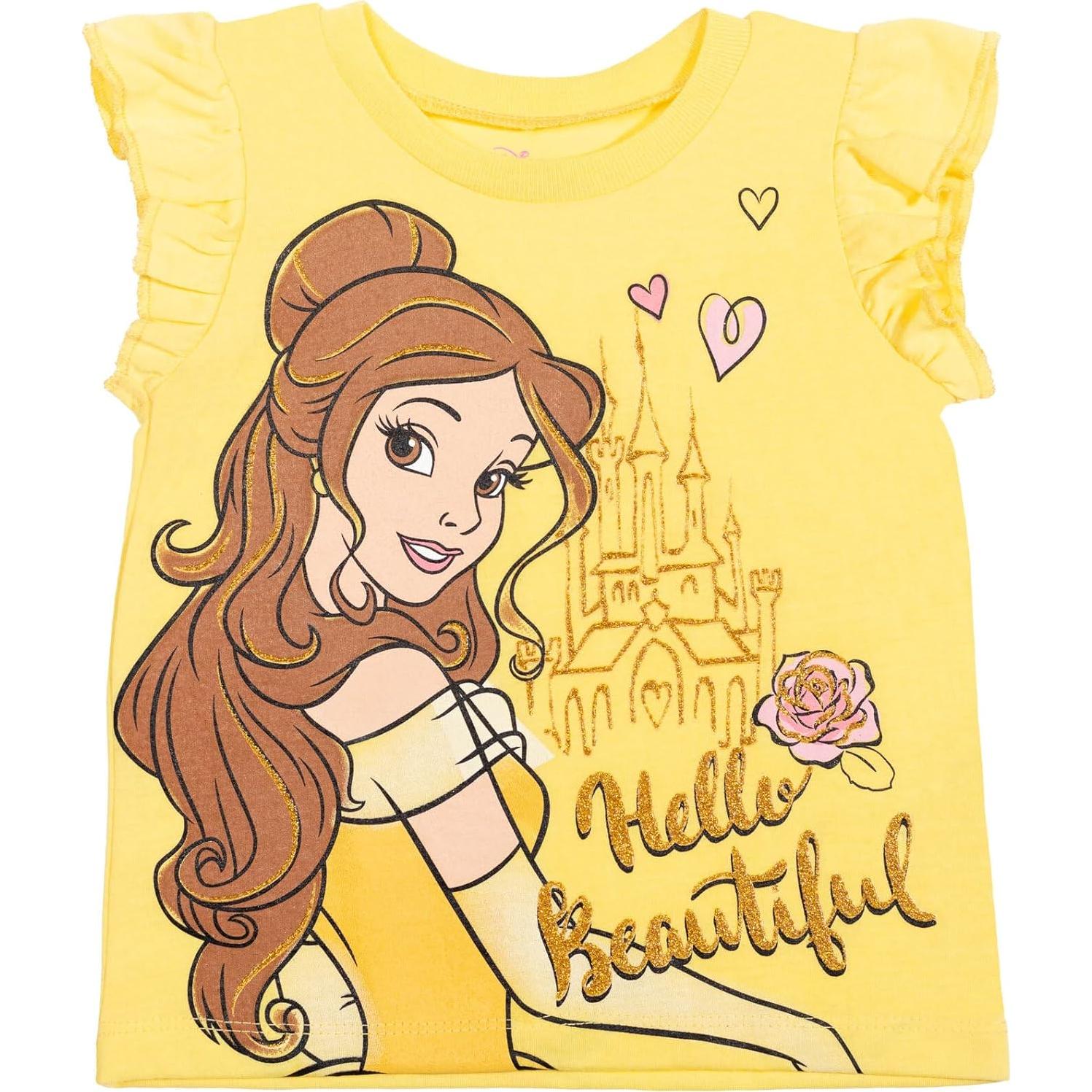 Conjunto camiseta peplum y pantalones cortos Tiana Disney