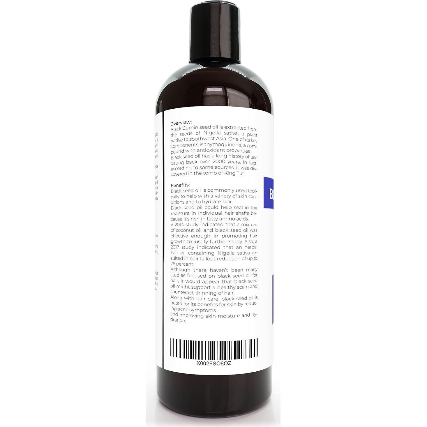Aceite de Semilla Negra Orgánico Velona 453.6 g - 100% Puro