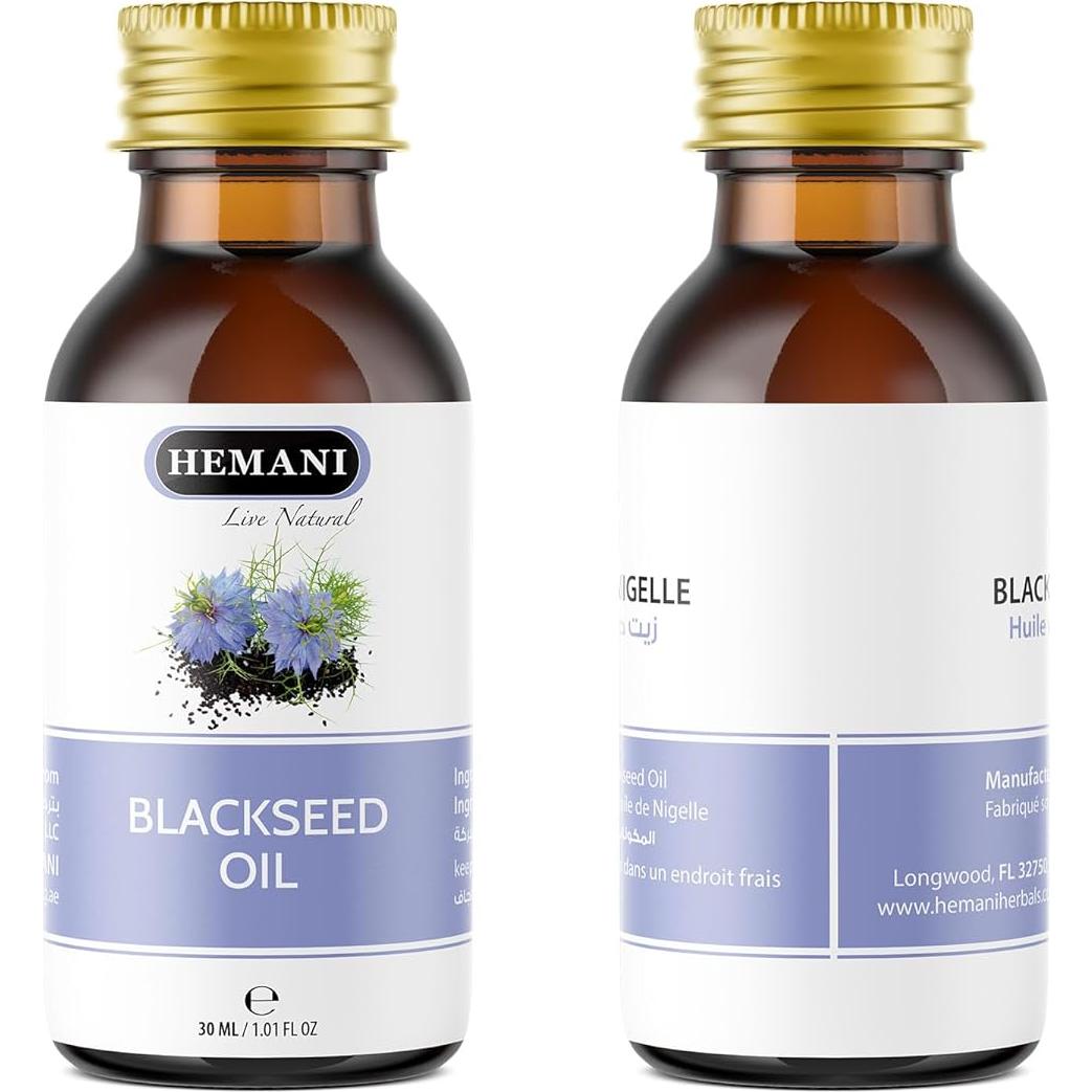 Aceite de Semilla Negra Hemani 30ml - Comino Negro Prensado en Frío
