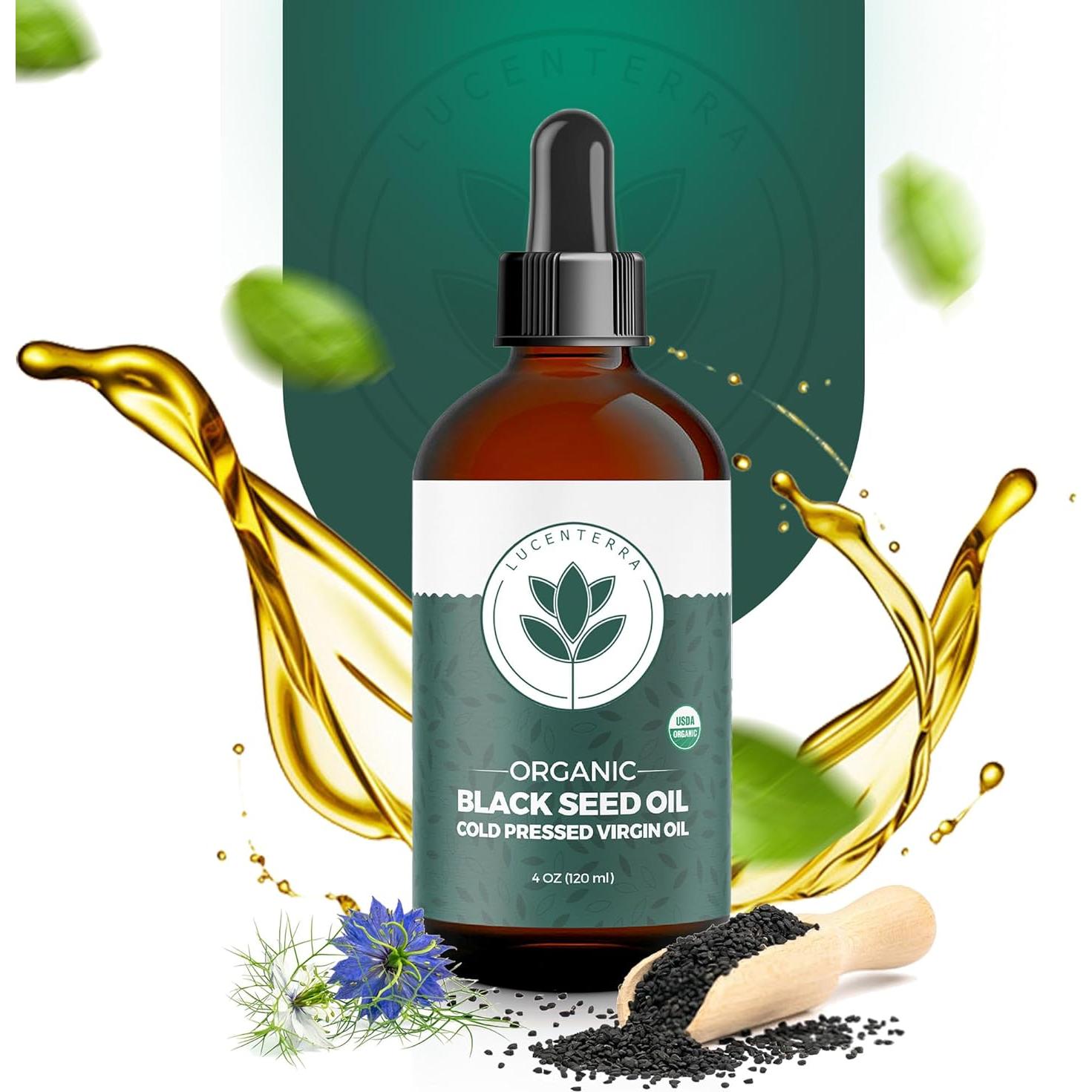 Aceite de Semilla Negra Orgánico 118ml Lucenterra - Antioxidante Puro