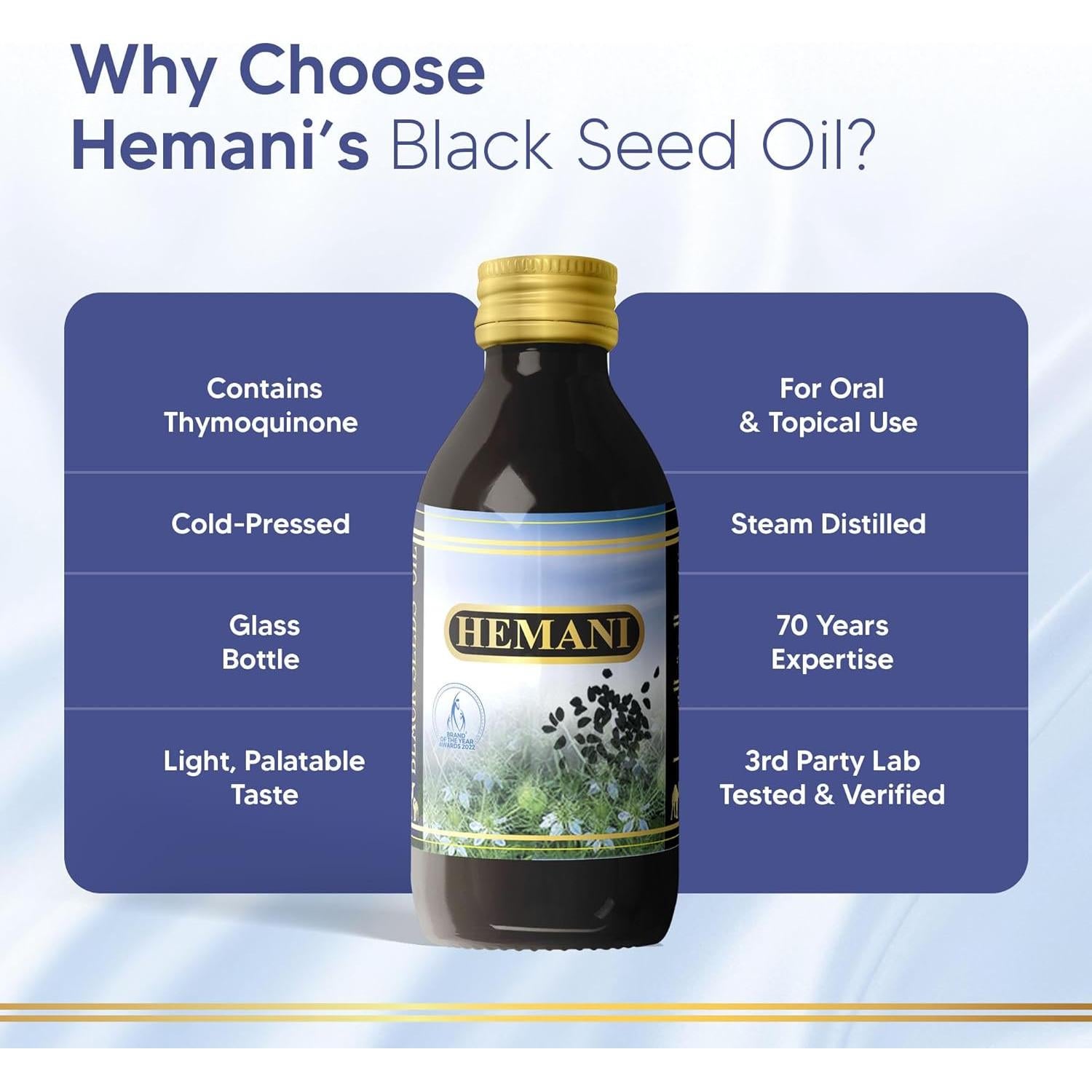 Aceite de Semilla de Comino Negro Hemani 125 ML - Halal