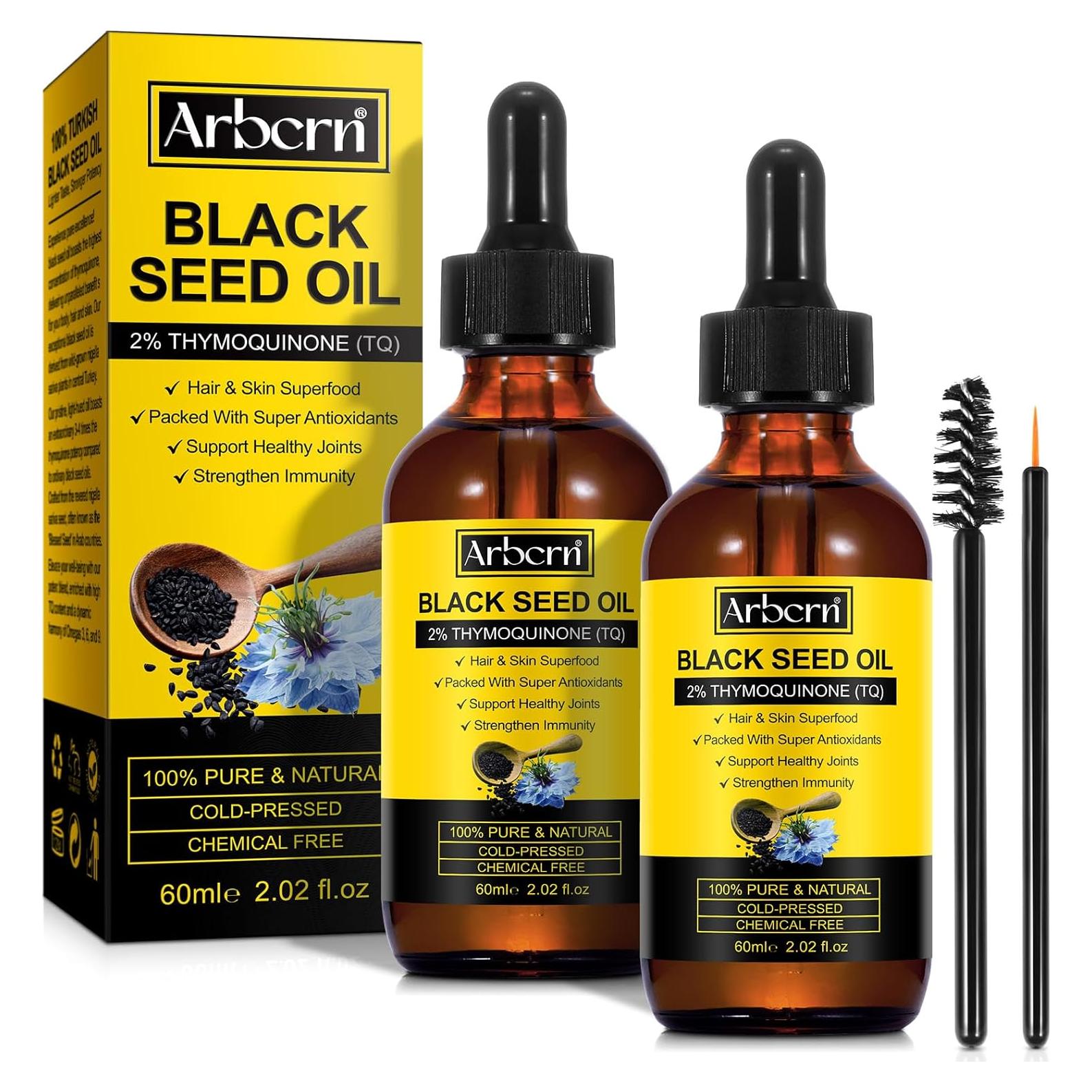 Aceite de Semilla Negra Orgánico Prensado en Frío 60ML - 2 Unidades