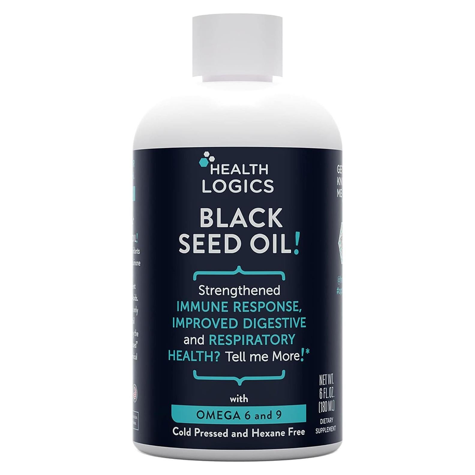 Aceite de Semilla de Comino Negro Health Logics 177 ml Omega 6 y 9