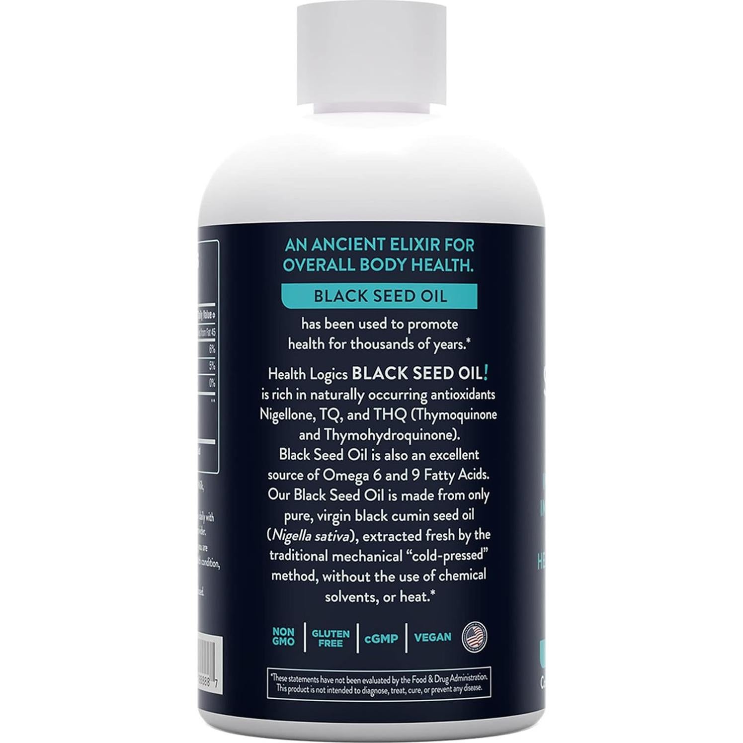 Aceite de Semilla de Comino Negro Health Logics 177 ml Omega 6 y 9