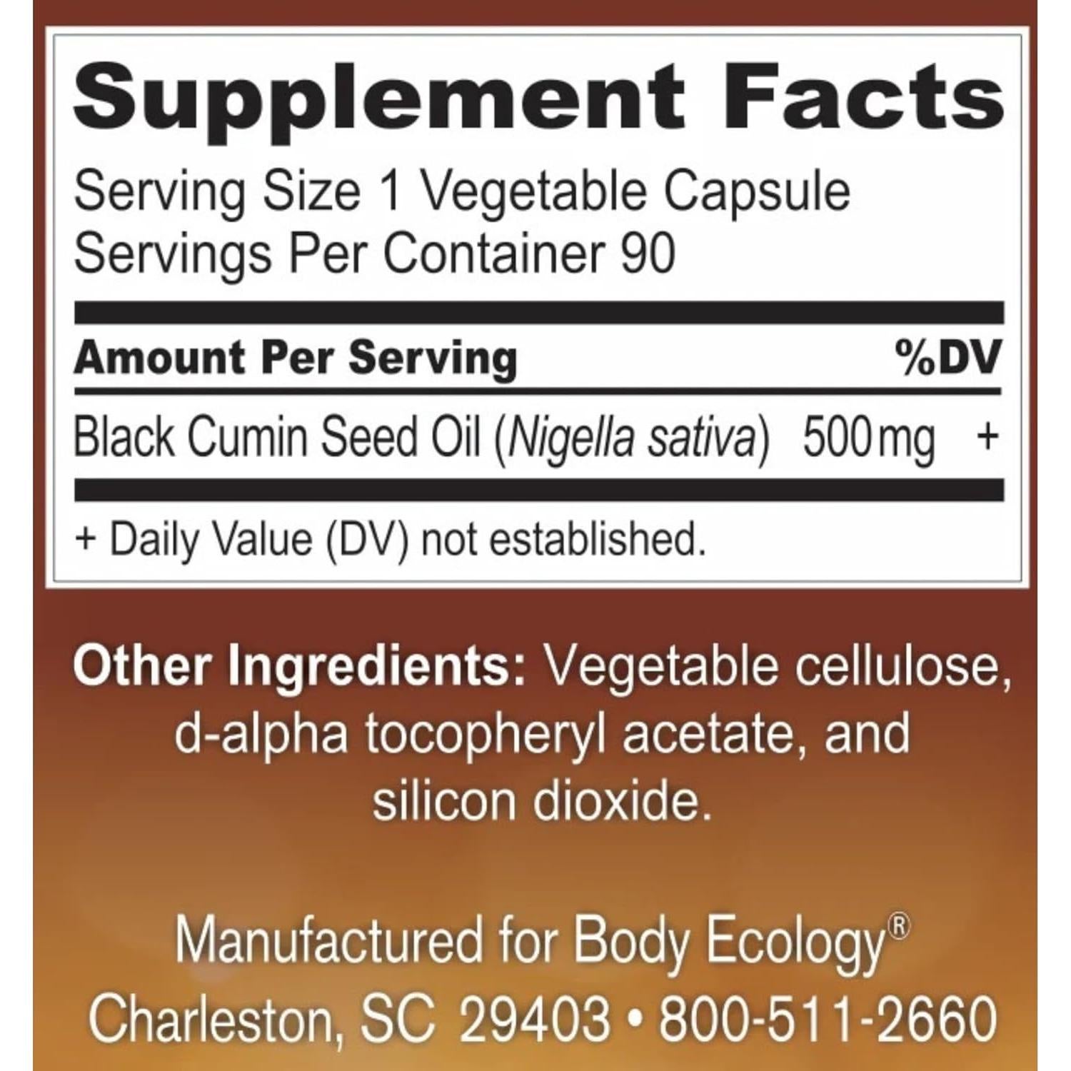 Aceite de Semilla de Comino Negro Body Ecology 90ml Vegano