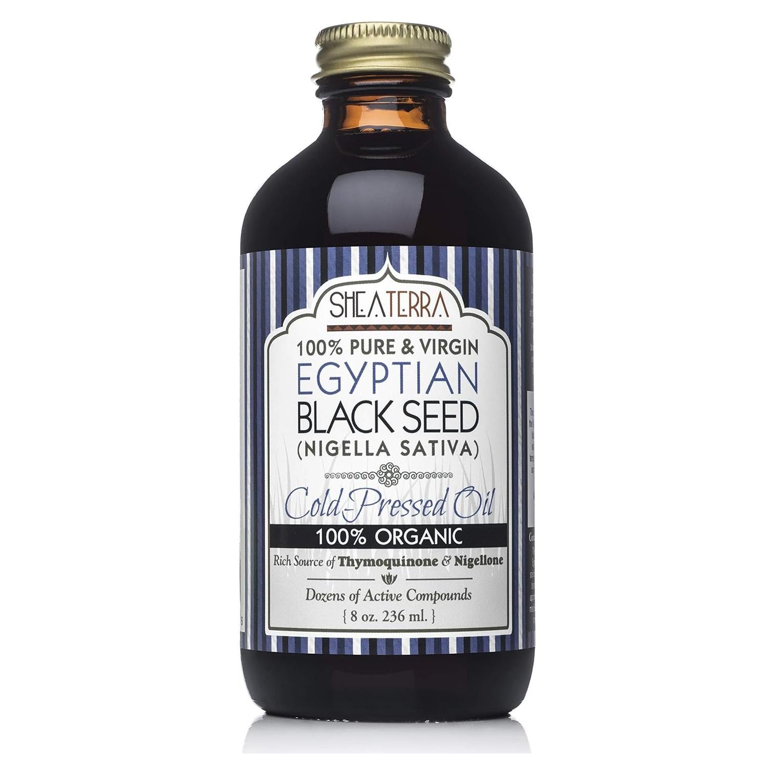 Aceite de Semilla Negra Egipcio Shea Terra 236.6 ml Orgánico