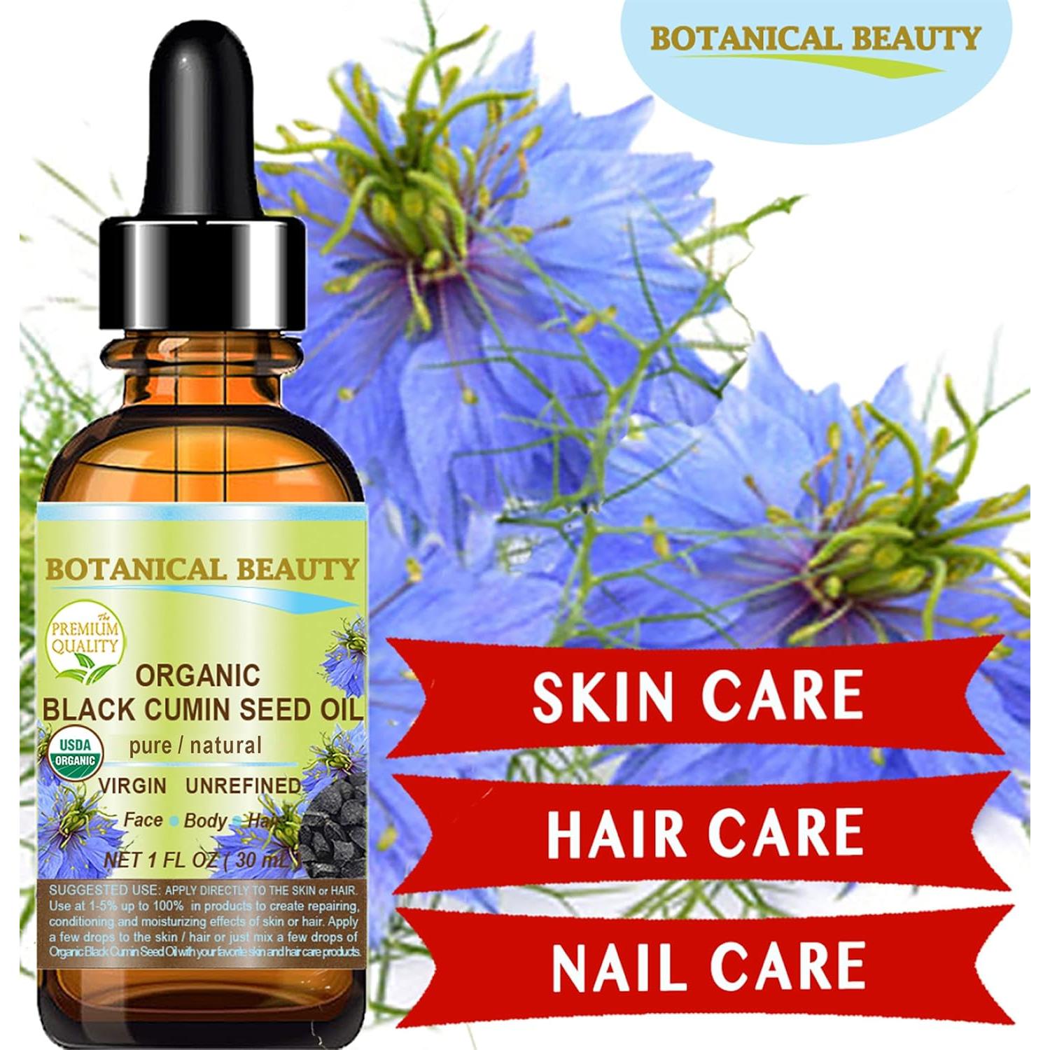 Aceite de Semilla de Comino Negro Orgánico Botanical Beauty 30 ml