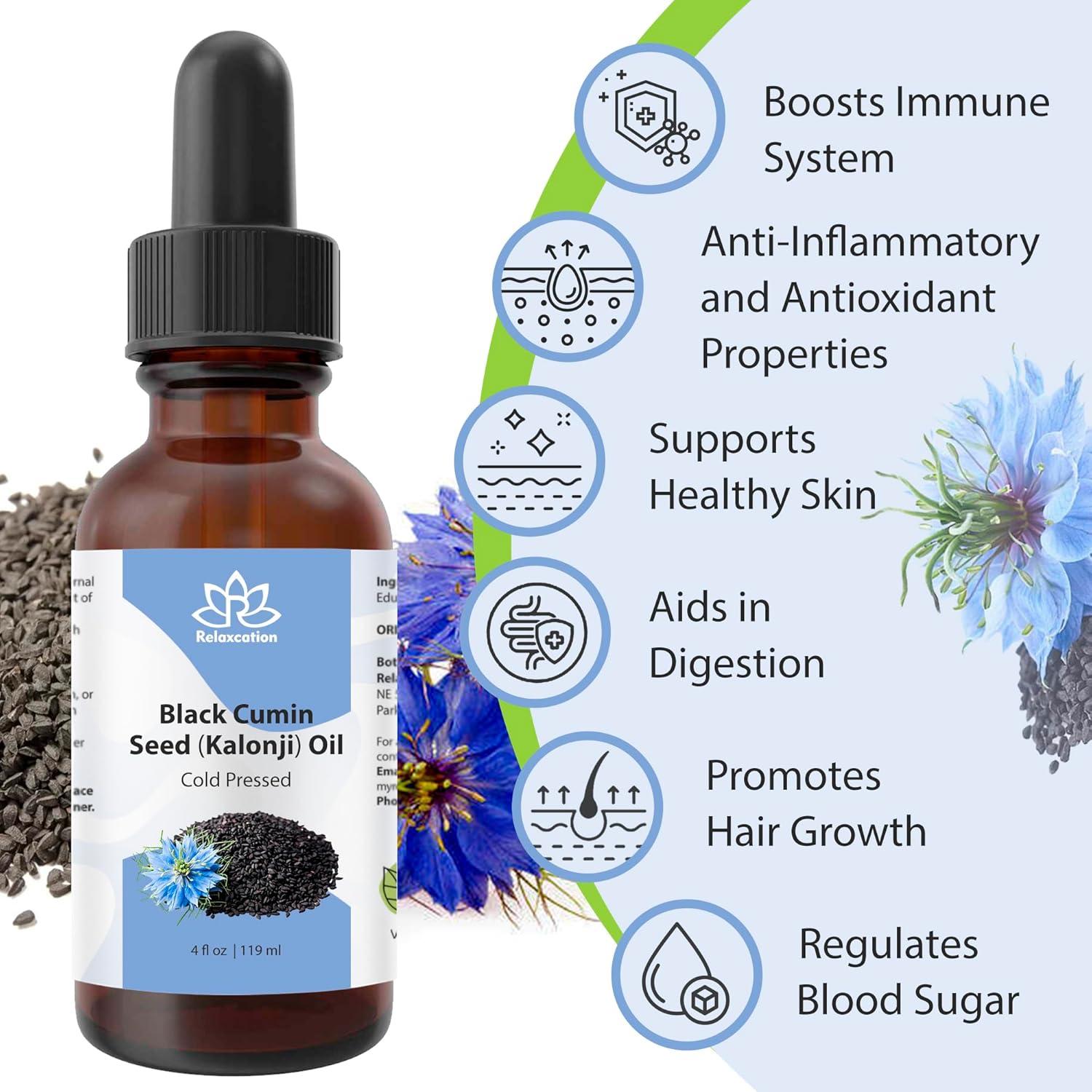 Aceite de Semilla de Comino Negro Orgánico Relaxcation 28.35 ml