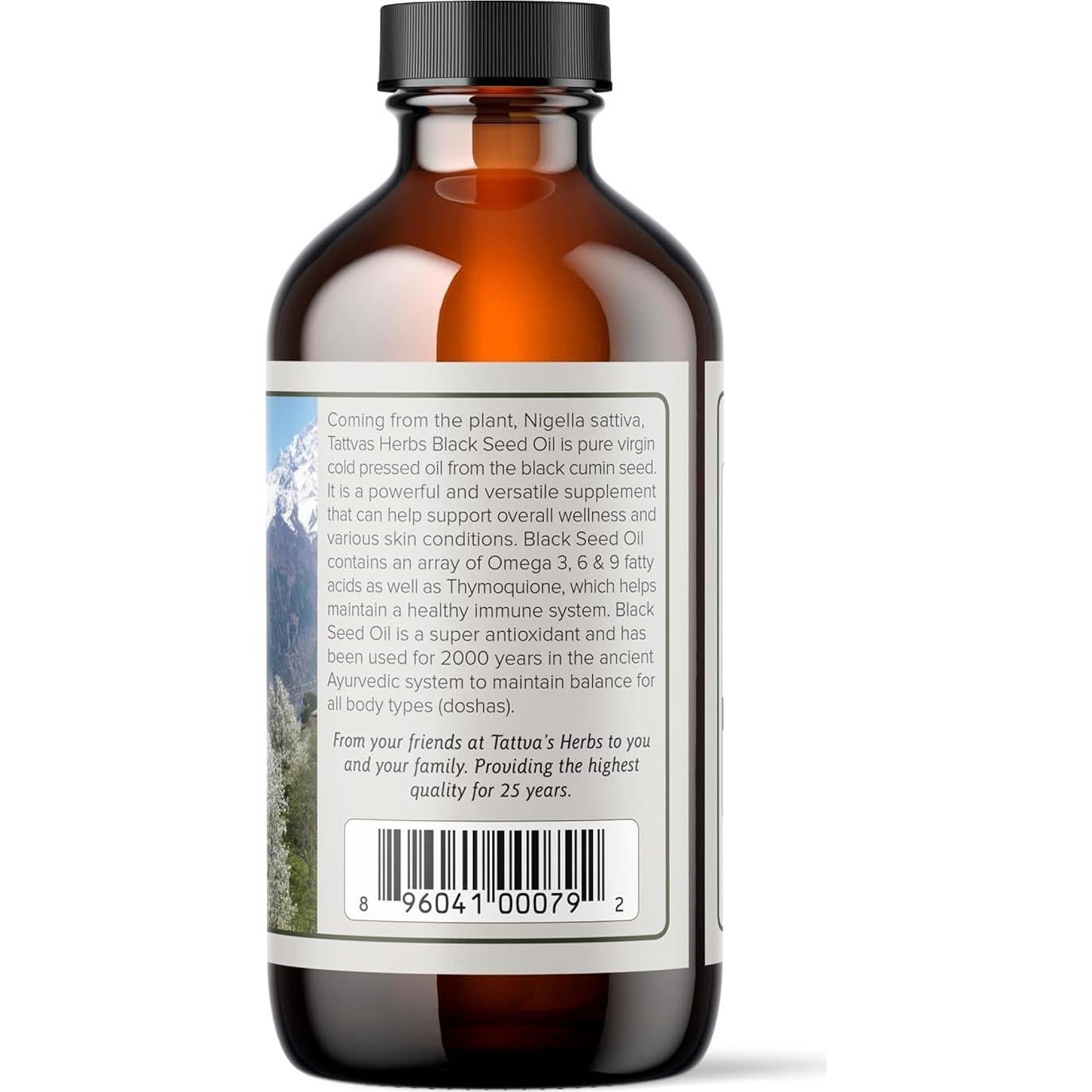 Aceite de Semilla Negra Tattva's Herbs 236.6 ml Prensado en Frío