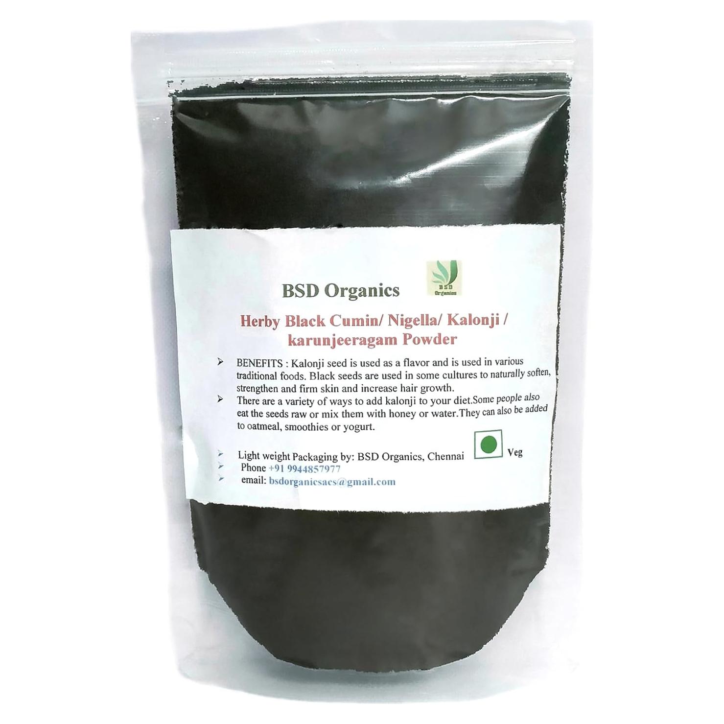Polvo de Comino Negro BSD Organics 50g - Kalonji Natural