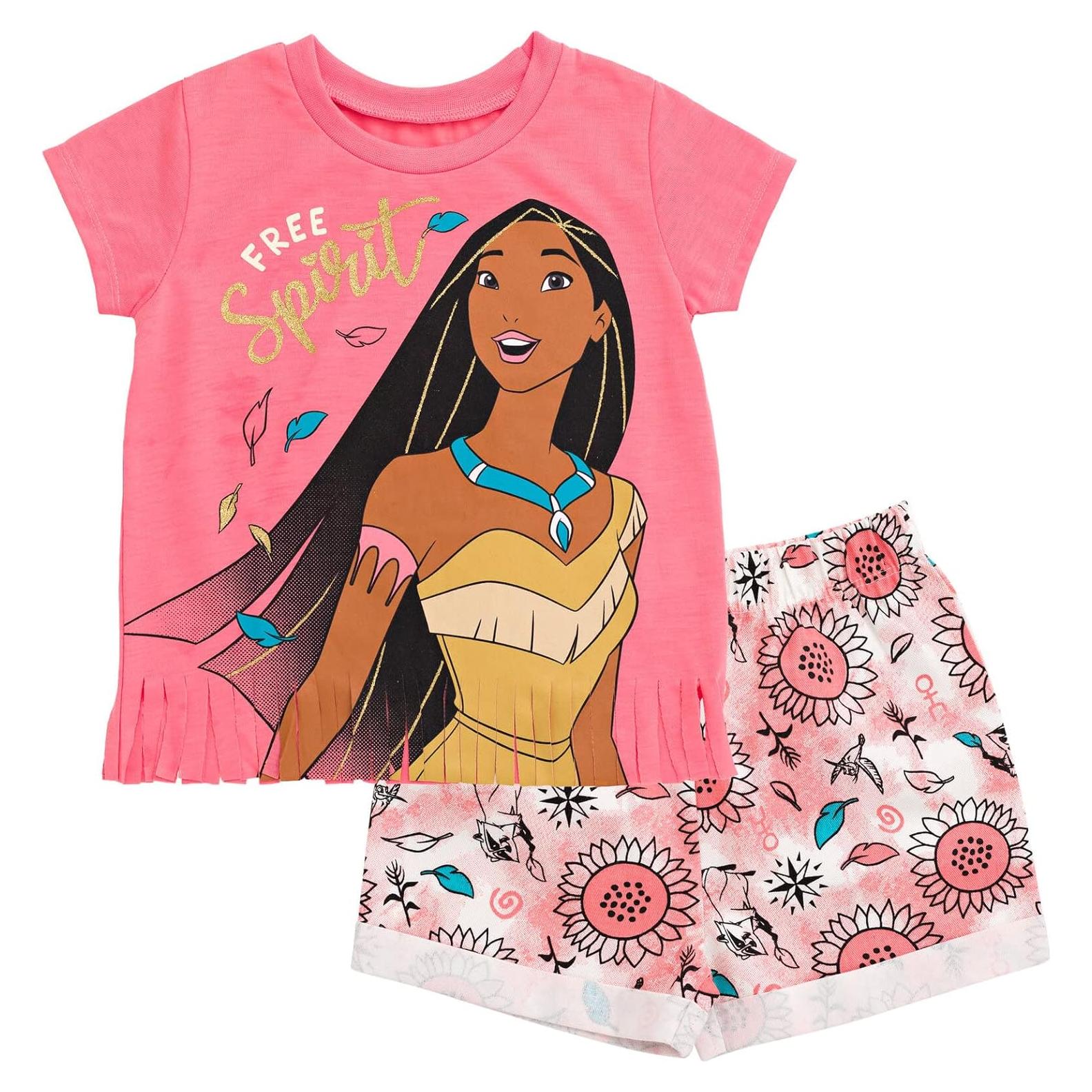 Conjunto Tiana Disney Camiseta Peplum y Pantalones Cortos