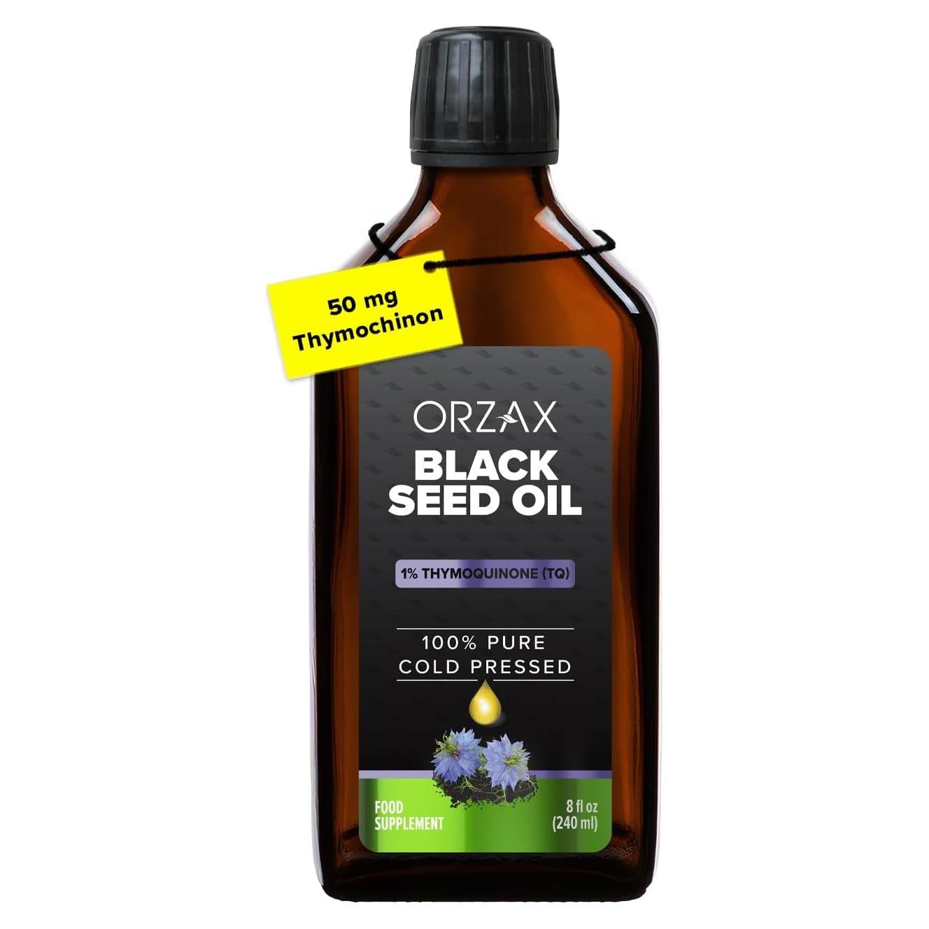 Aceite de Semilla de Nigella Orzax 240 ml - 100% Puro Vegano