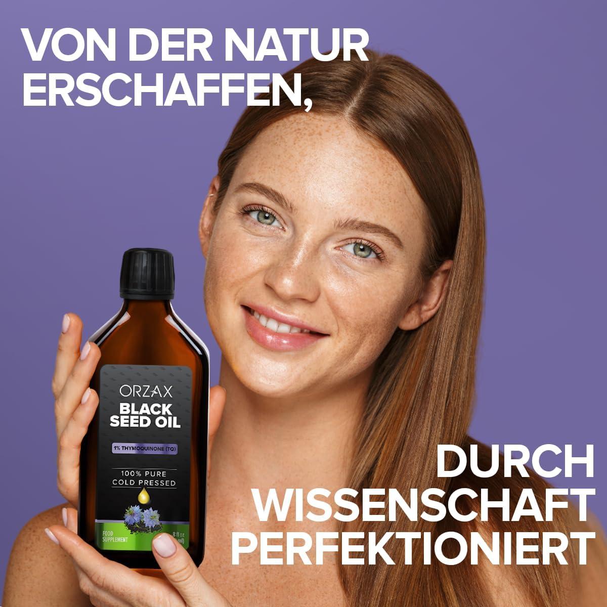 Aceite de Semilla de Nigella Orzax 240 ml - 100% Puro Vegano