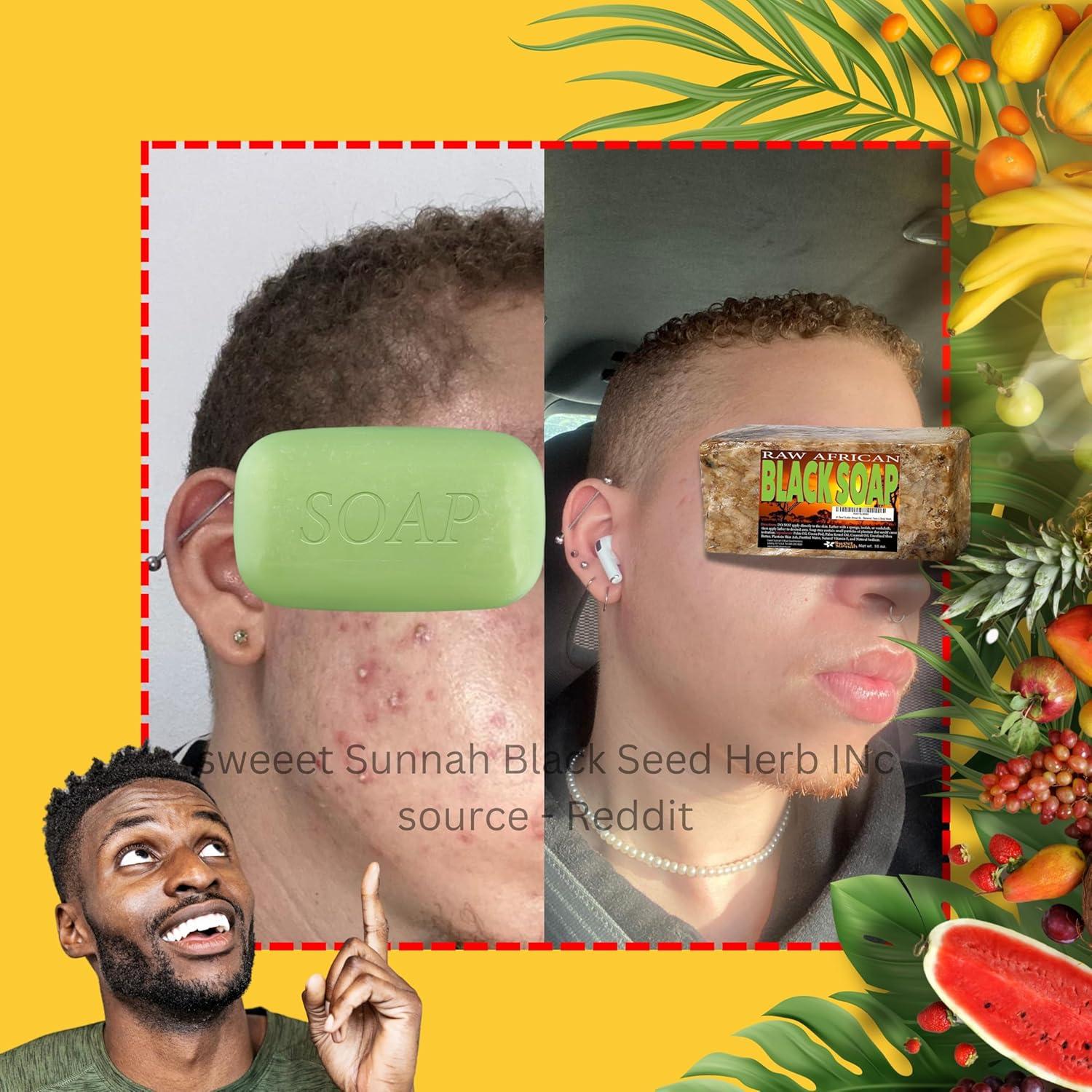 Jabón Negro Africano Premium Sweet Sunnah 450g - Hidratante Orgánico