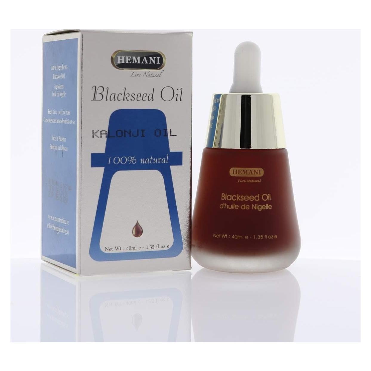 Aceite de Semilla Negra Hemani 60ml - Orgánico Prensado en Frío