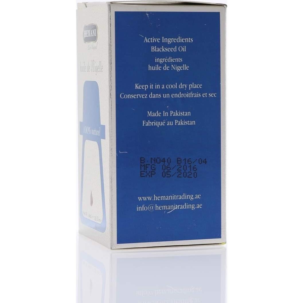 Aceite de Semilla Negra Hemani 60ml - Orgánico Prensado en Frío