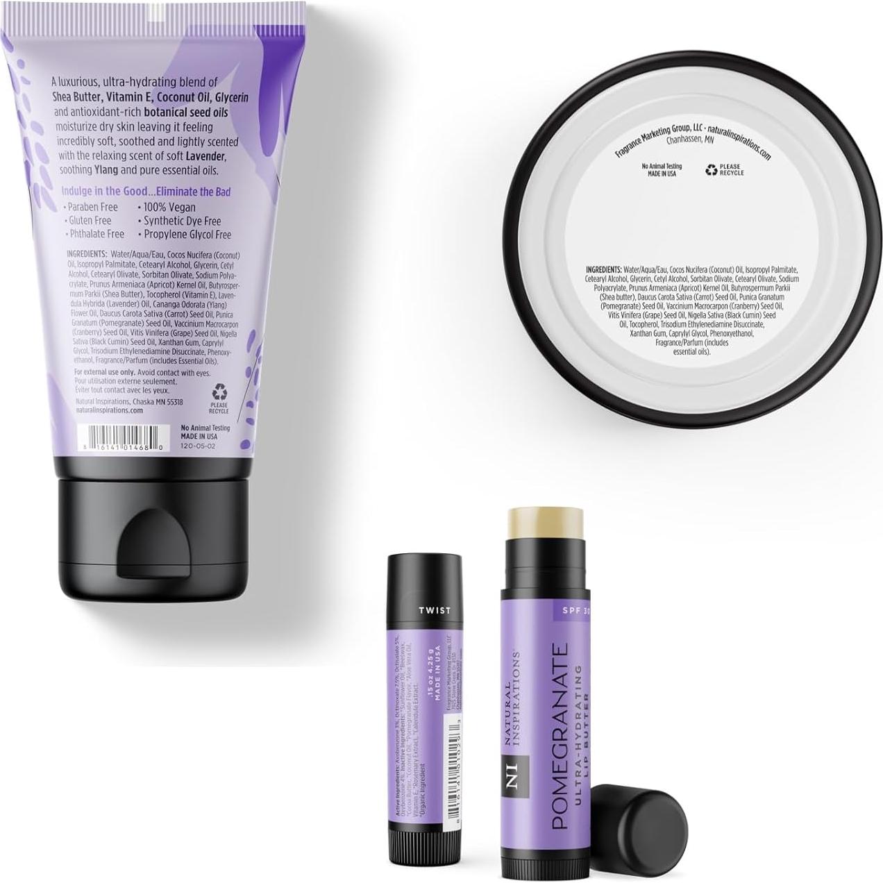 Conjunto de Regalo Cuidado Corporal Lavanda Ylang 3 Piezas