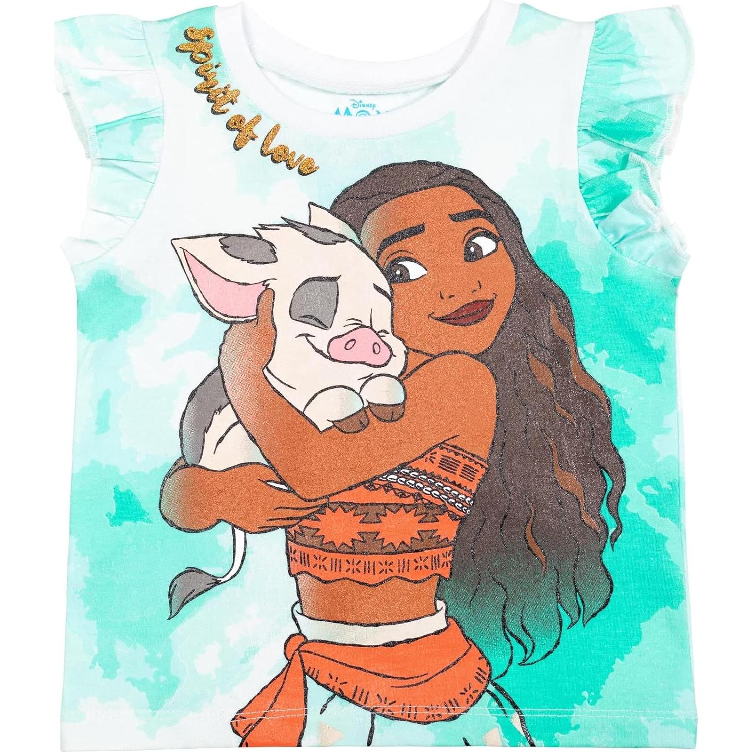 Conjunto camiseta peplum Tiana Disney + pantalones cortos