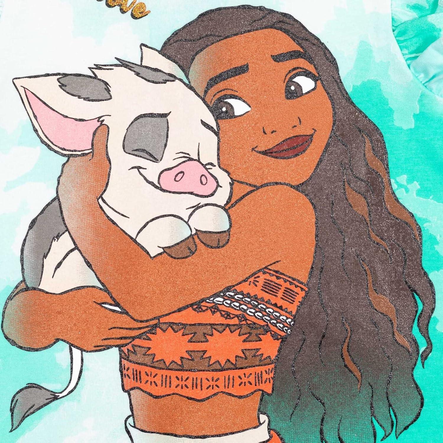 Conjunto camiseta peplum Tiana Disney + pantalones cortos