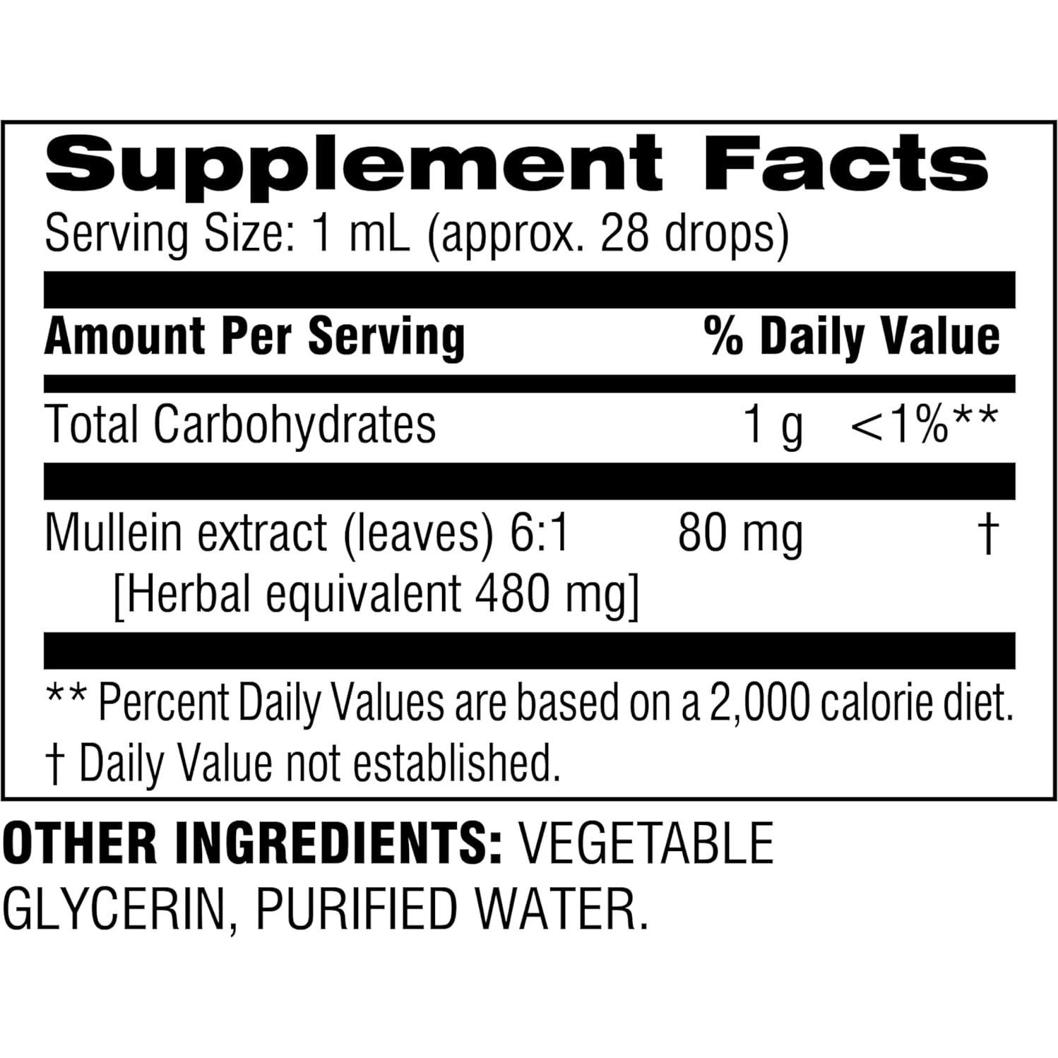 Extracto Líquido de Hoja de Mullein Botanic Choice 30 ml