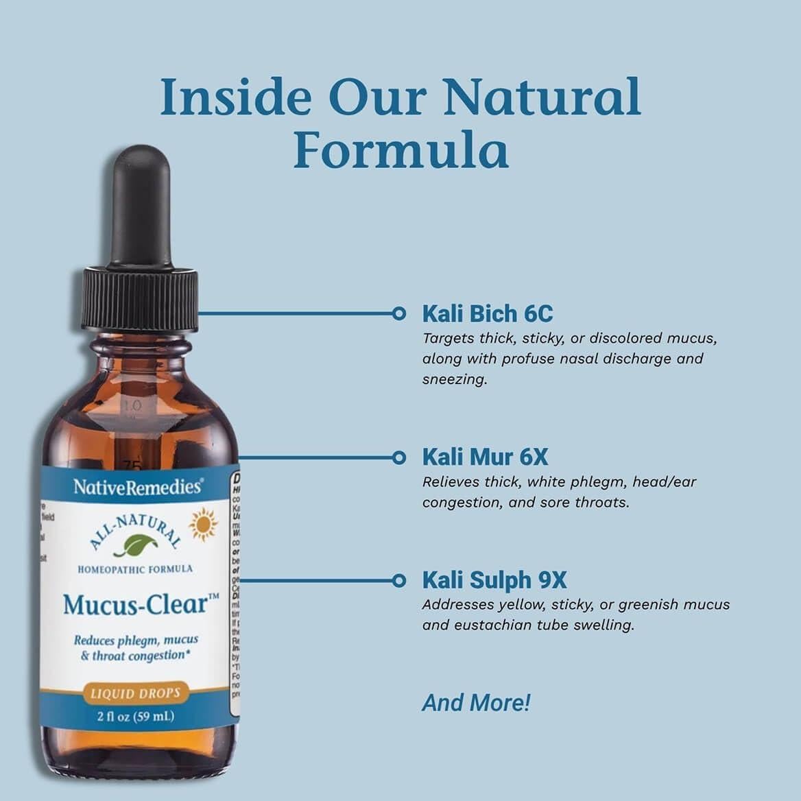 Mucus-Clear NativeRemedies 9g - Alivio Congestión Nasal