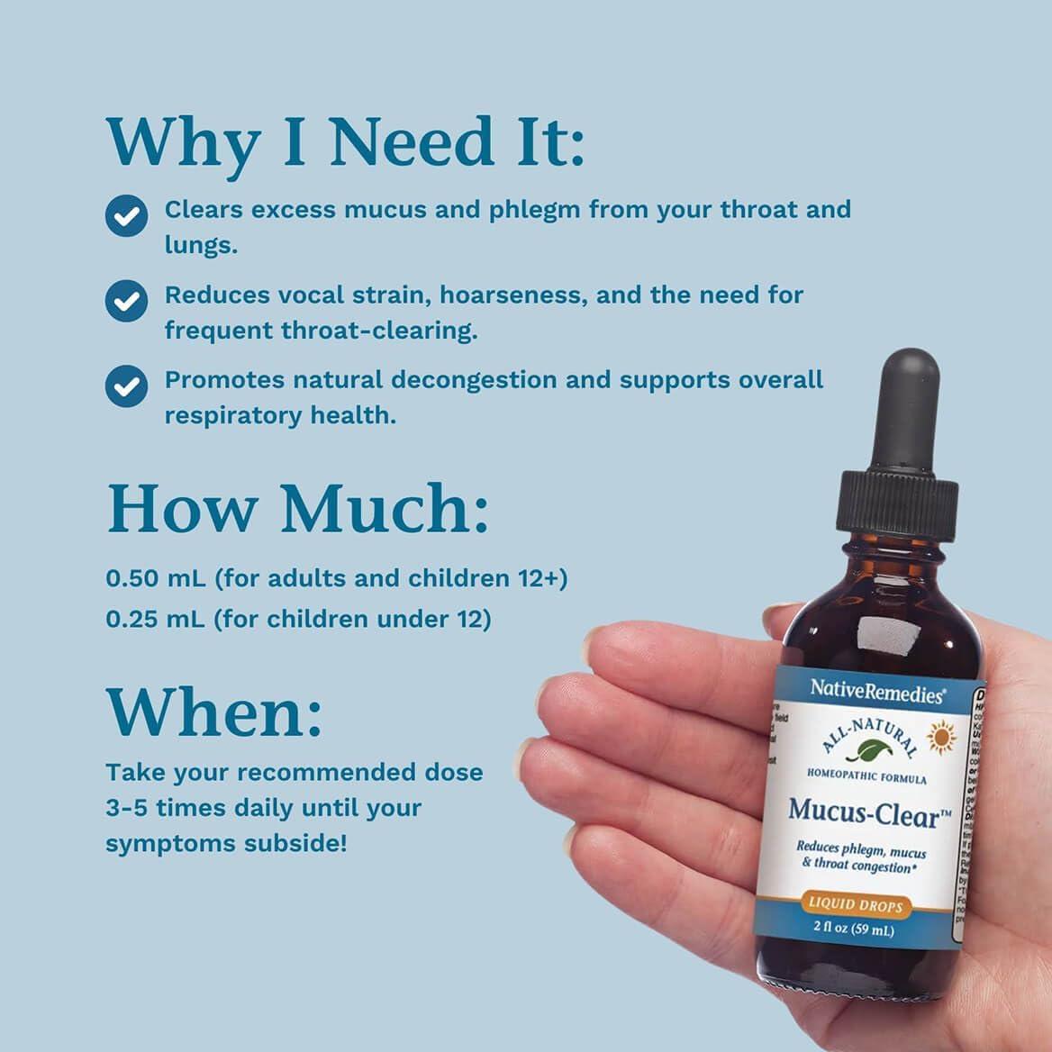 Mucus-Clear NativeRemedies 9g - Alivio Congestión Nasal