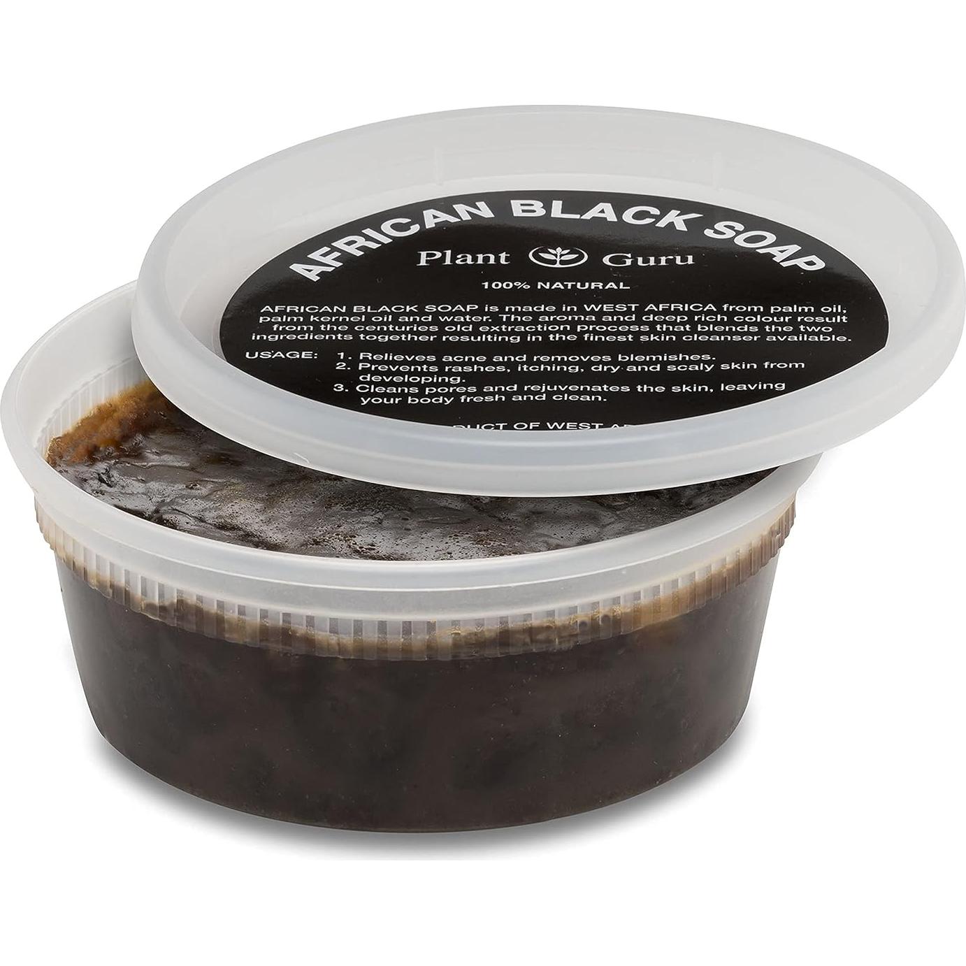 Jabón Negro Africano Plant Guru 227 g - 100% Natural para Piel