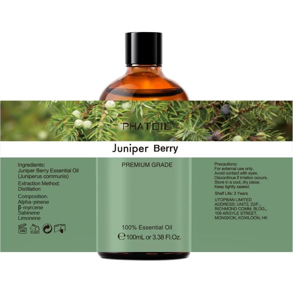 Aceite Esencial de Bayas de Enebro 100ml PHATOIL Aromaterapia