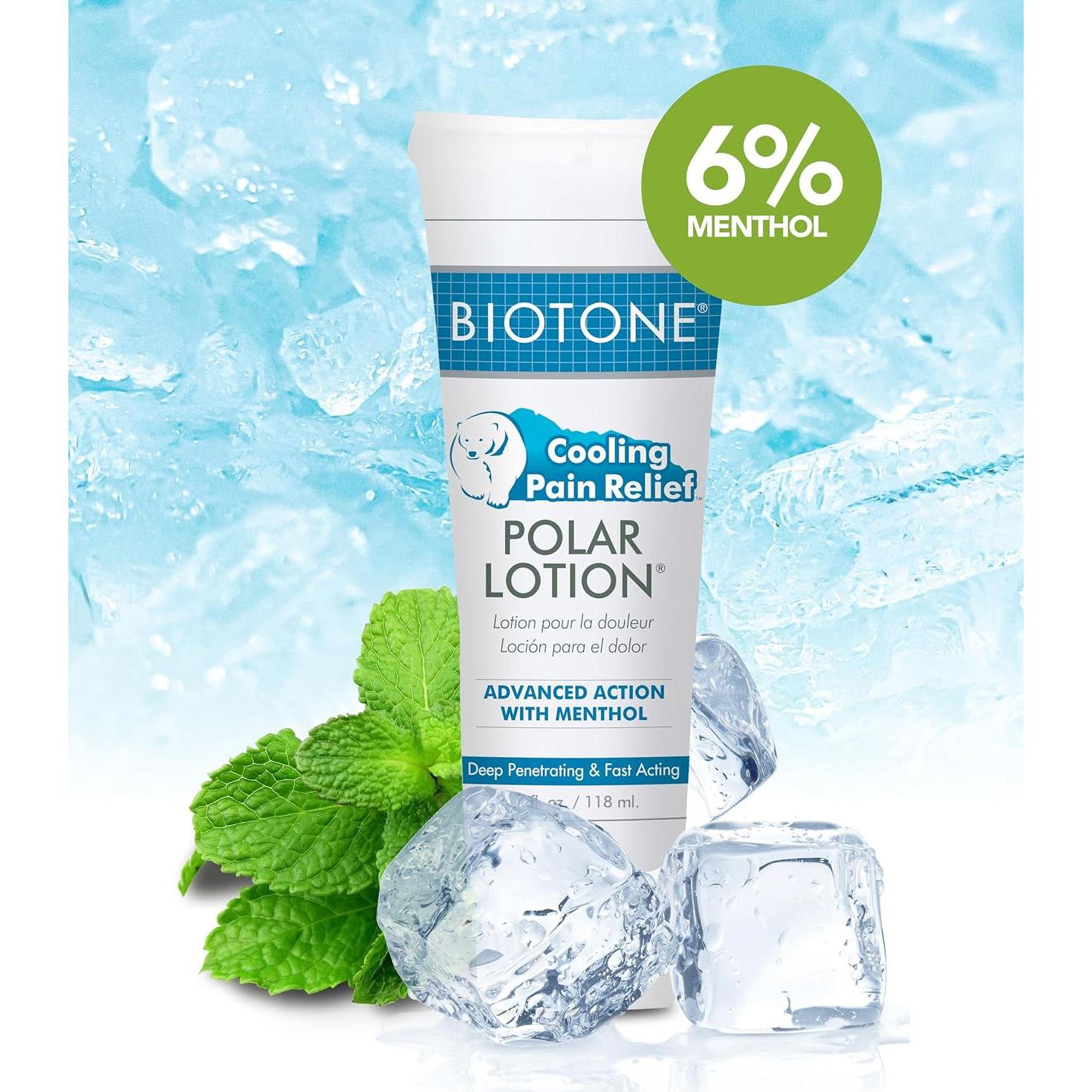 Loción Polar BIOTONE 113.4 g - Alivio Dolor Muscular y Articular
