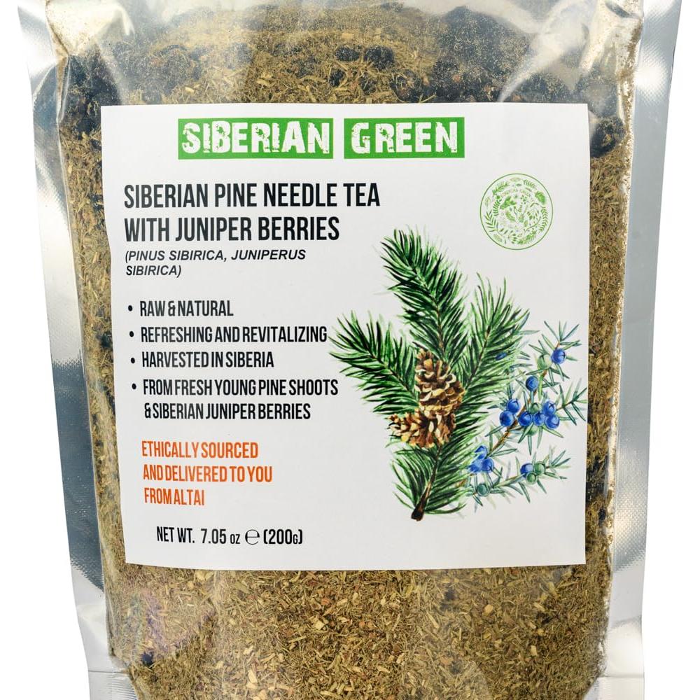 Té de Aguja de Pino Verde Siberiano con Bayas de Enebro 200g