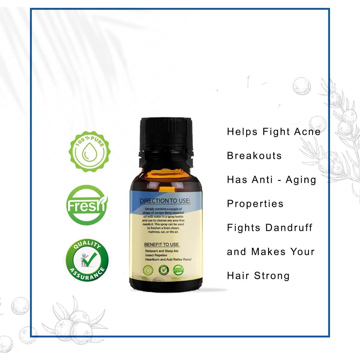 Aceite Esencial de Baya de Enebro Surajbala 100ml Natural