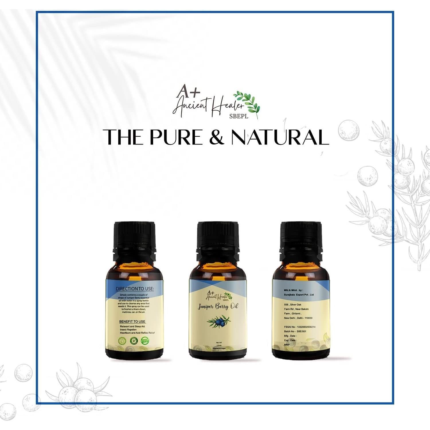 Aceite Esencial de Baya de Enebro Surajbala 100ml Natural