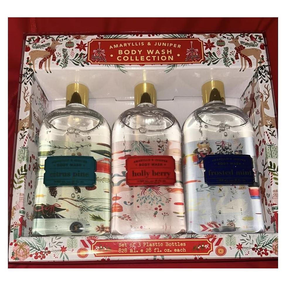 Gel de Ducha Amaryllis y Enebro - 3 Paquetes 828 ml