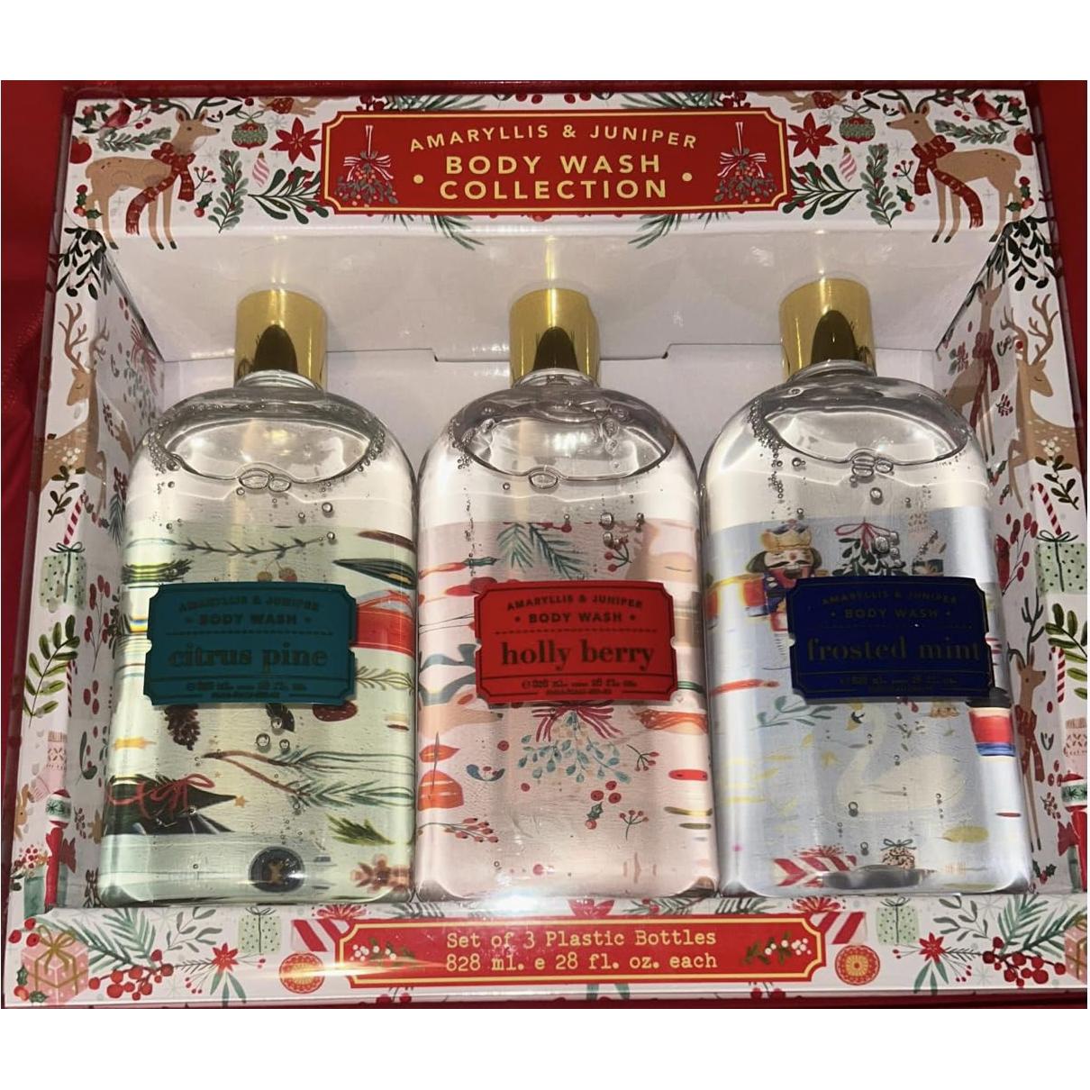 Gel de Ducha Amaryllis y Enebro - 3 Paquetes 828 ml