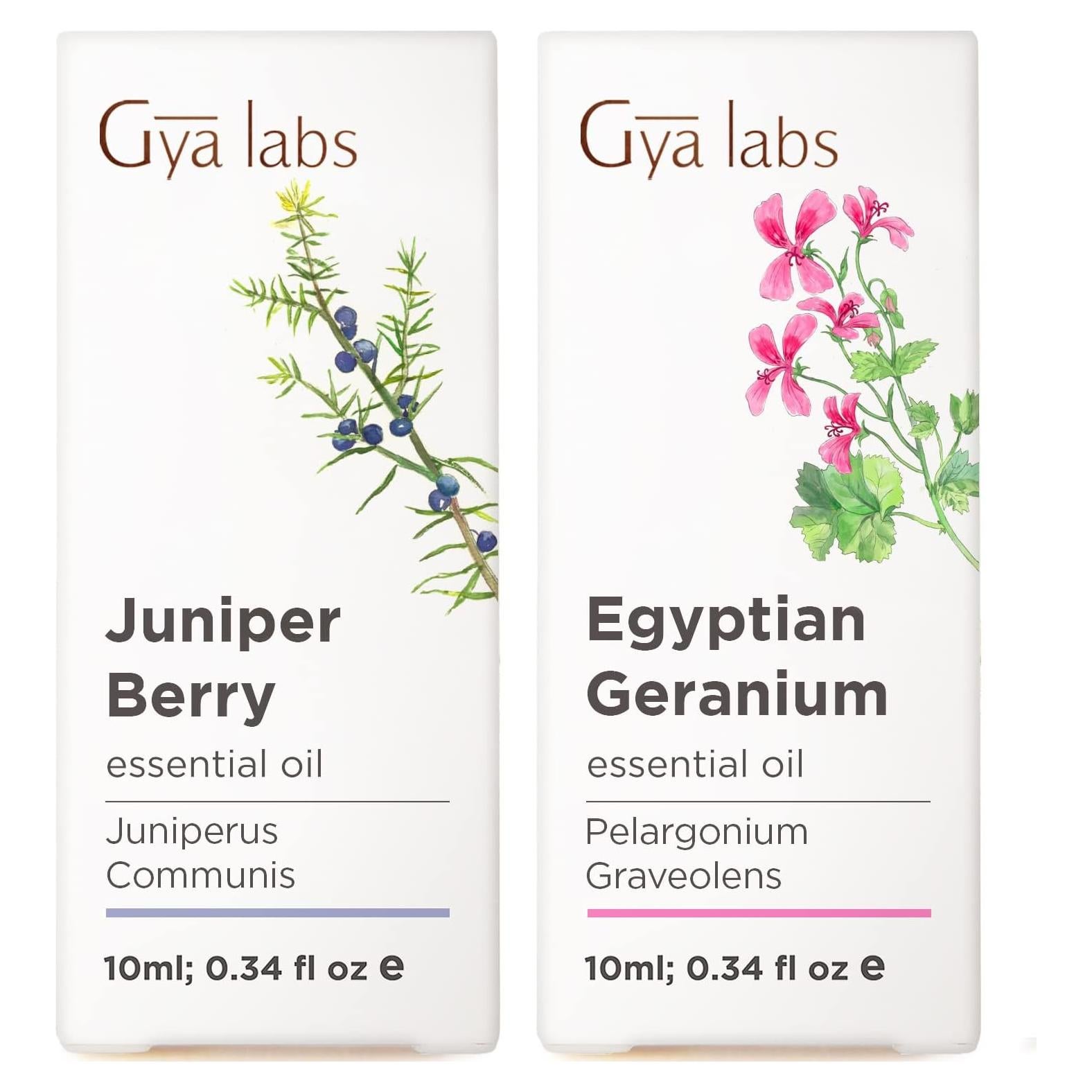 Set de Aceites Esenciales Gya Labs 100% Natural 2x10 ml