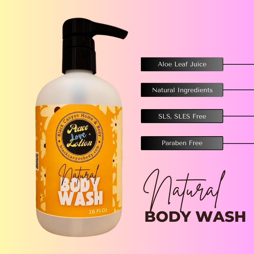 Gel de Ducha Natural Paz Amor + Loción 2x16 Oz Bayas de Enebro