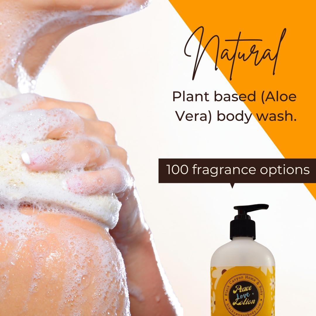 Gel de Ducha Natural Paz Amor + Loción 2x16 Oz Bayas de Enebro