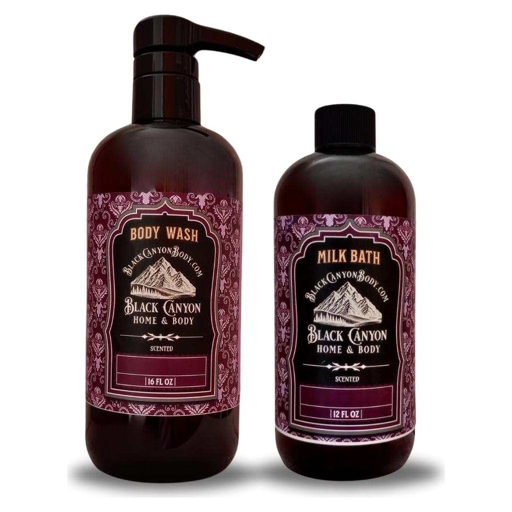 Set Gel de Ducha y Baño de Leche Caño Negro 454g y 340g