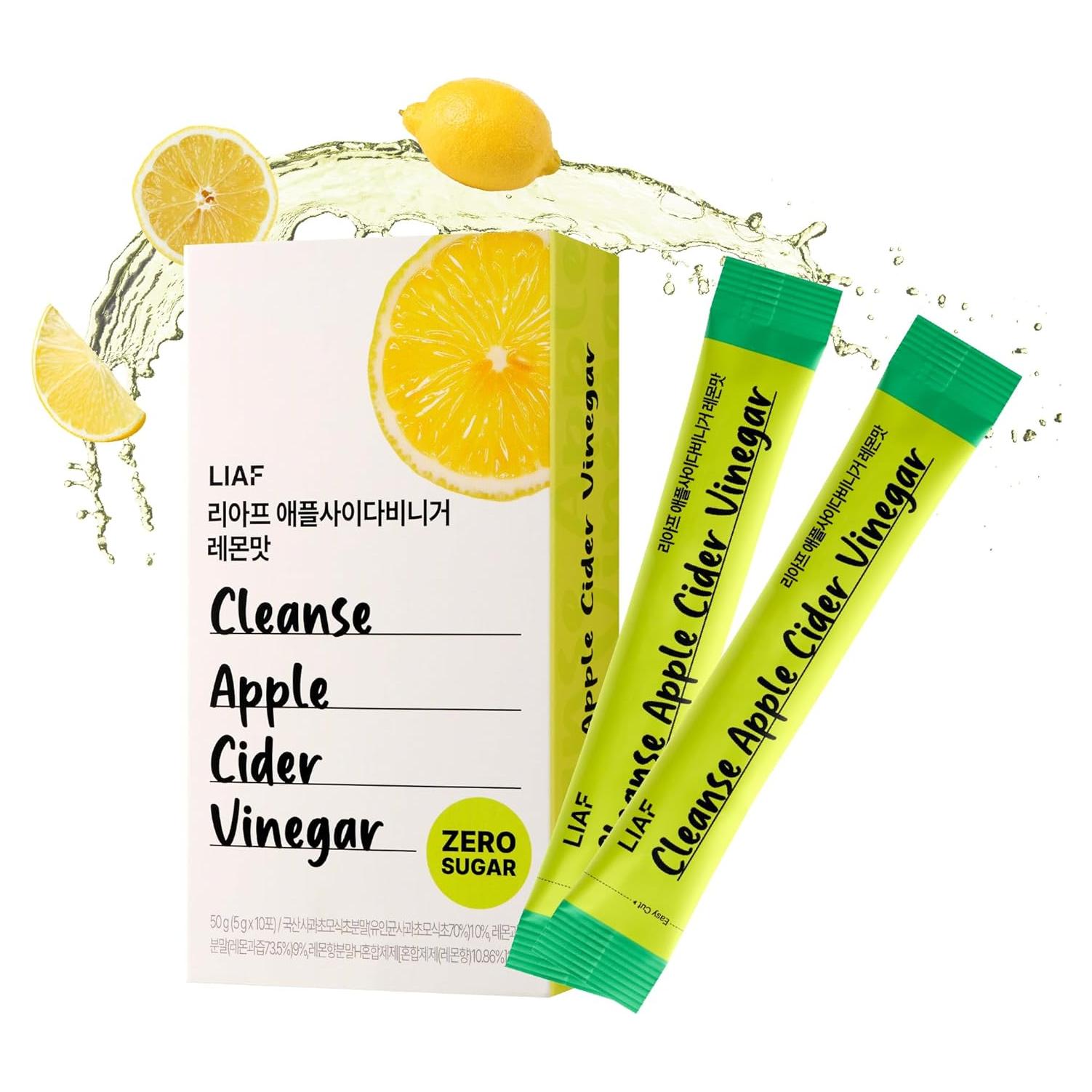 Polvo de Vinagre de Sidra de Manzana LIAF - Limón 10 Paquetes