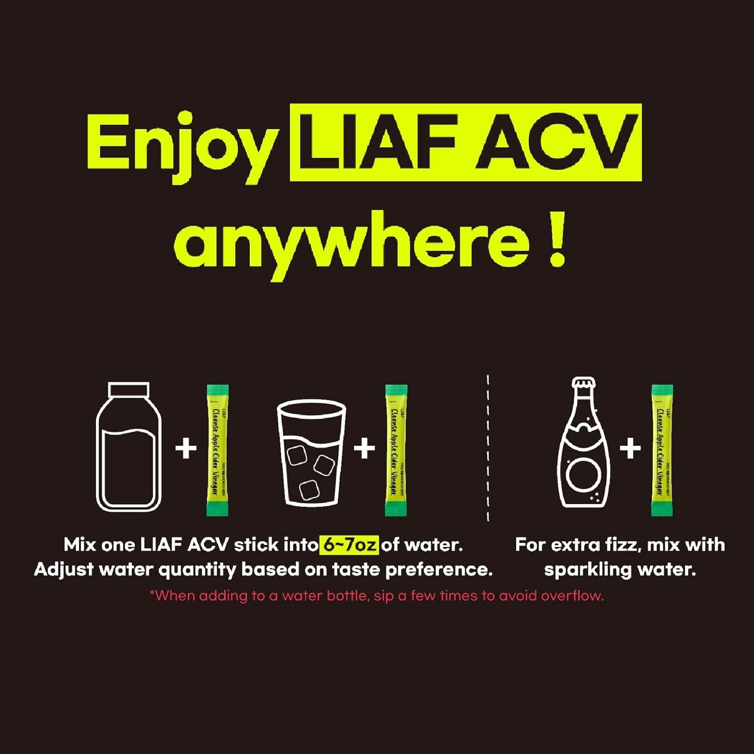 Polvo de Vinagre de Sidra de Manzana LIAF - Limón 10 Paquetes