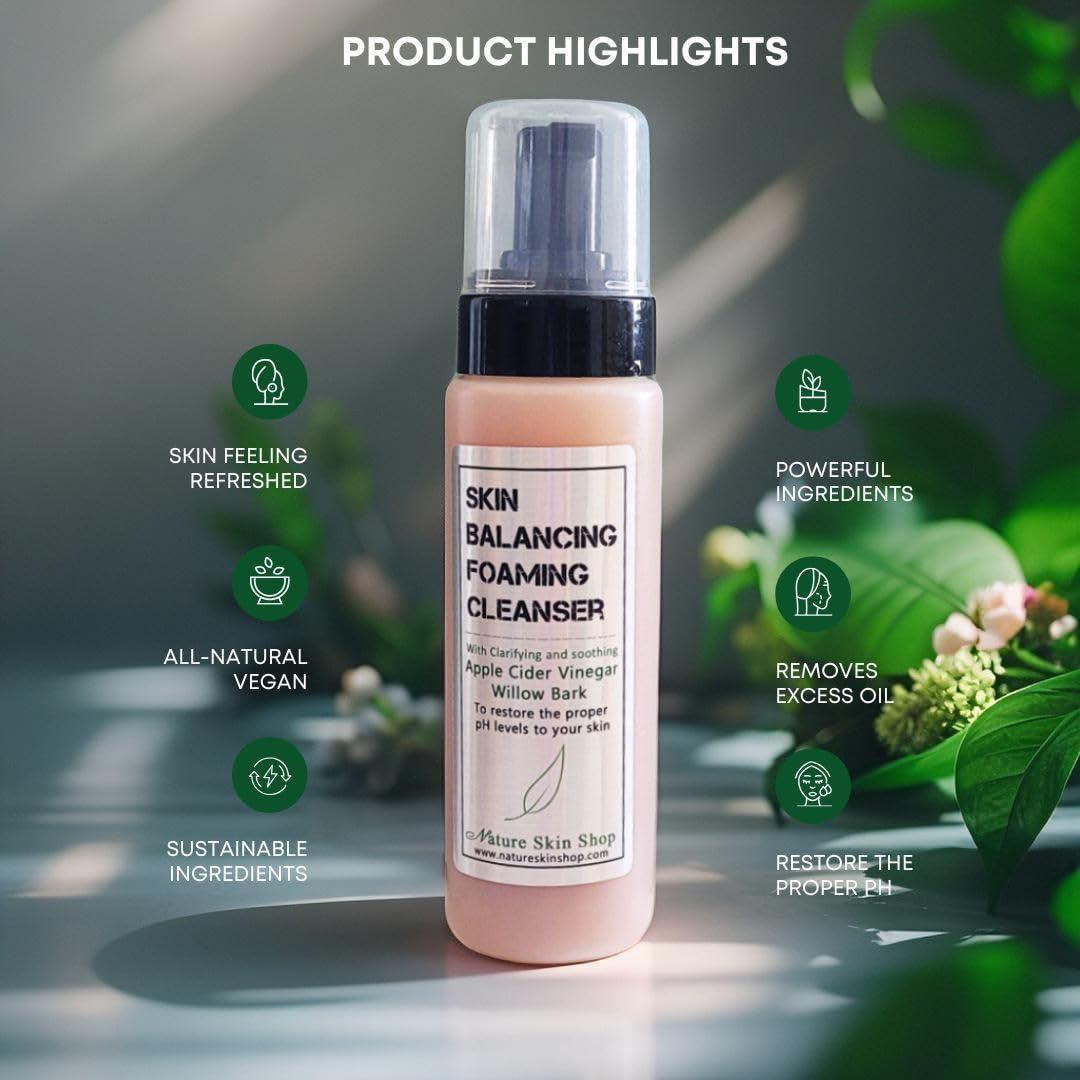 Limpiador Facial Espumoso Nature Skin Shop 240g - Vinagre de Sidra