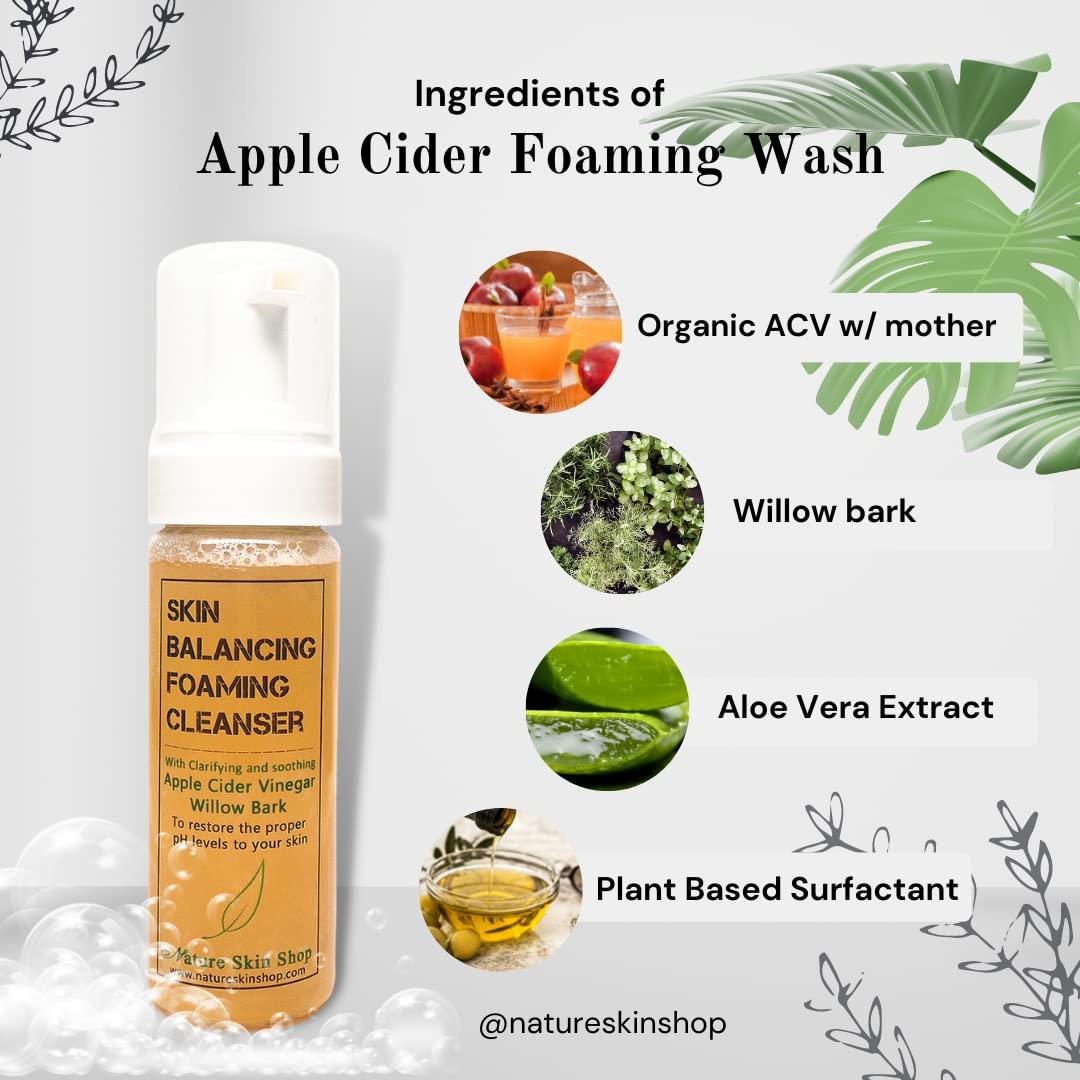 Limpiador Facial Espumoso Nature Skin Shop 240g - Vinagre de Sidra
