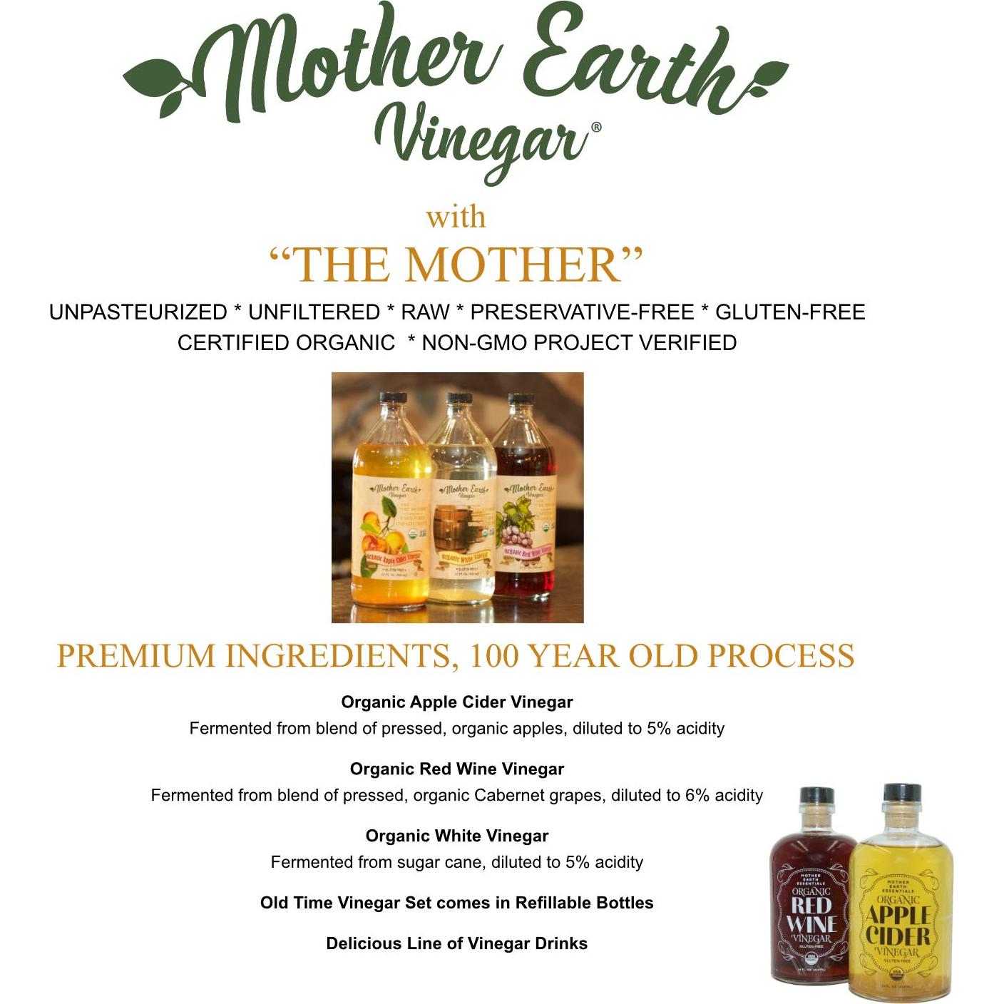 Vinagre de Sidra de Manzana Orgánico Madre Tierra 1.89L