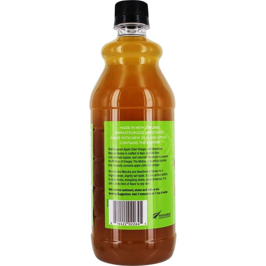 Vinagre de Sidra de Manzana Wedderspoon con Miel de Manuka 750 ml