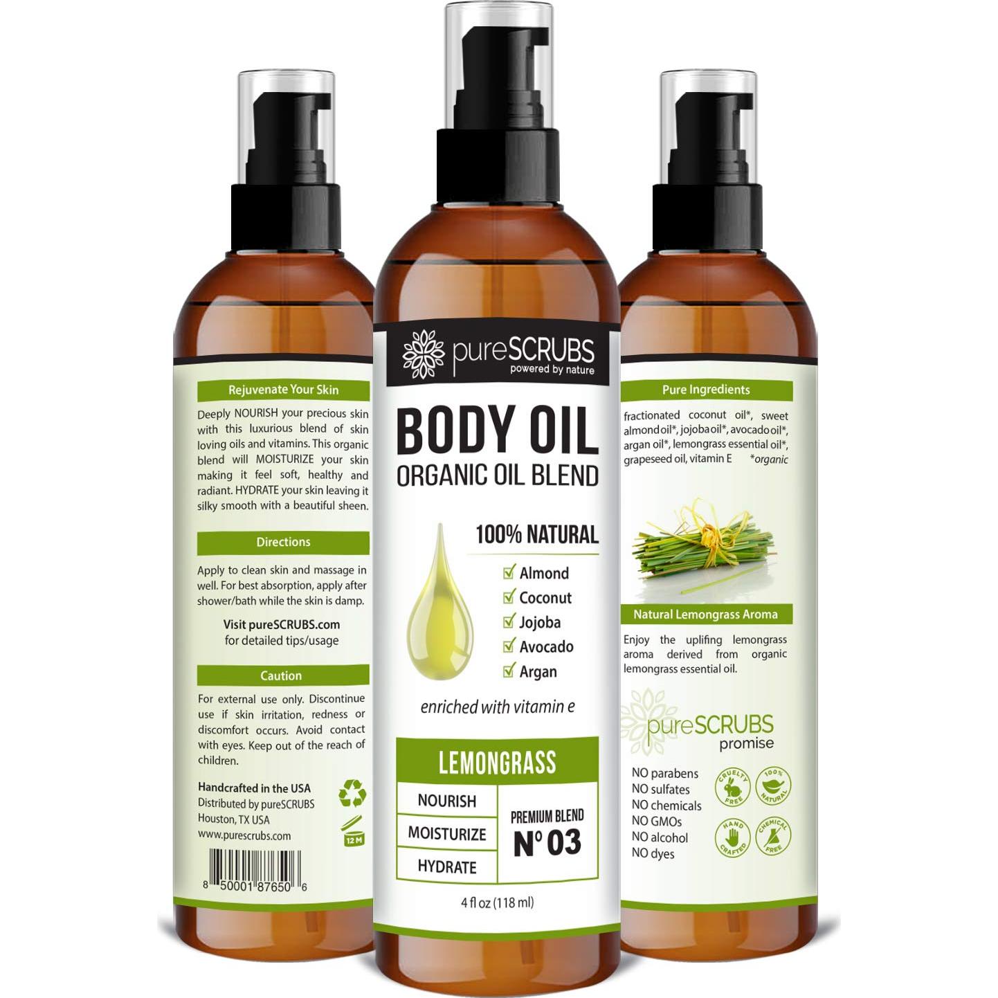 Aceite Corporal en Spray PureSCRUBS Hidratante Hierba Limón 113g