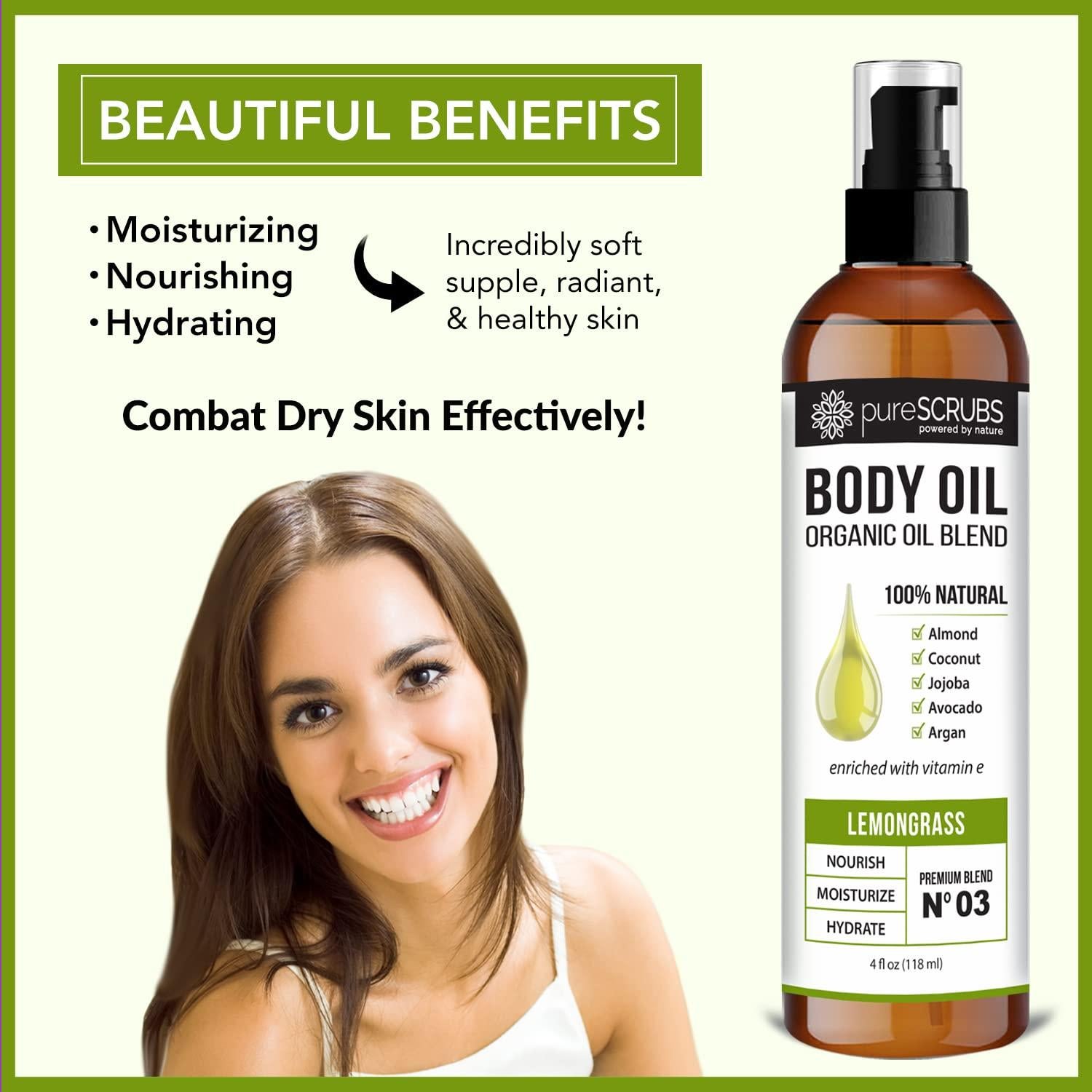 Aceite Corporal en Spray PureSCRUBS Hidratante Hierba Limón 113g