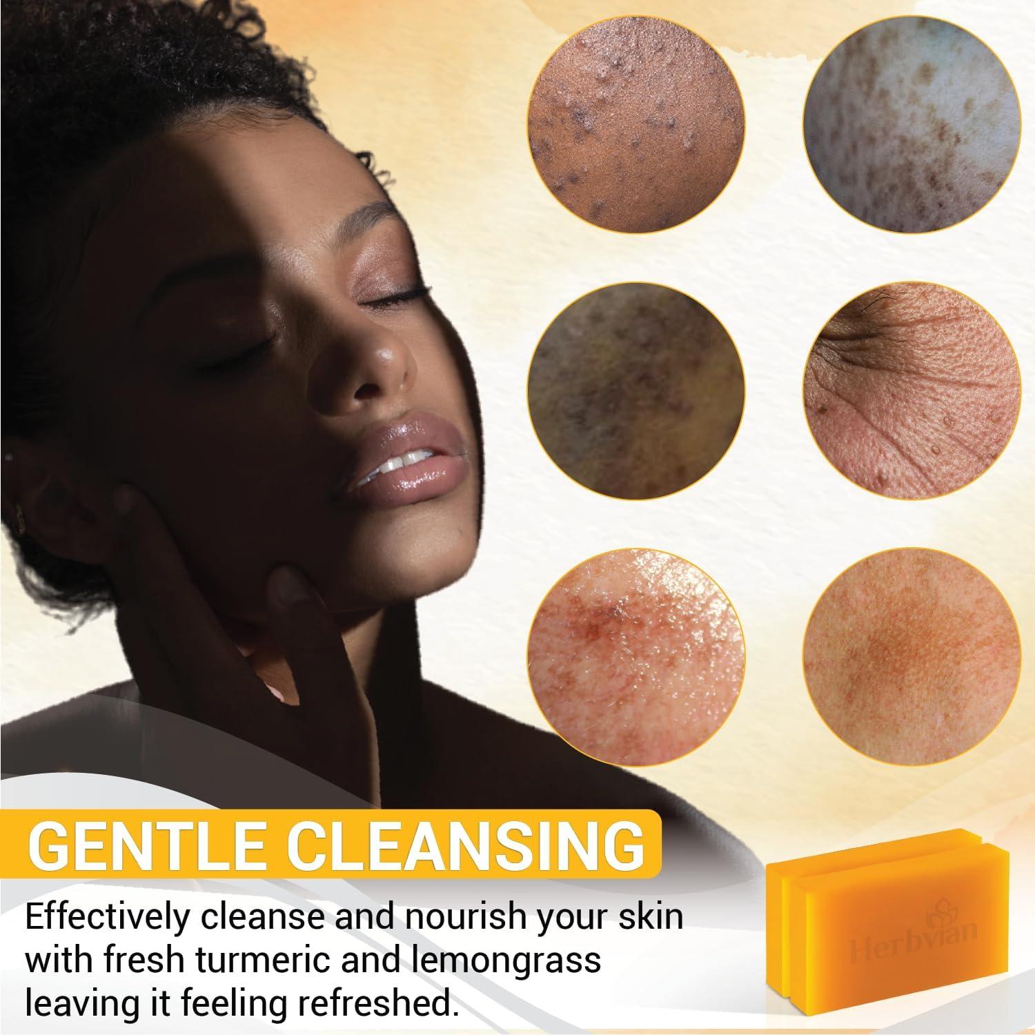 Jabón Natural de Cúrcuma y Hierba Limón Herbvian - 200g