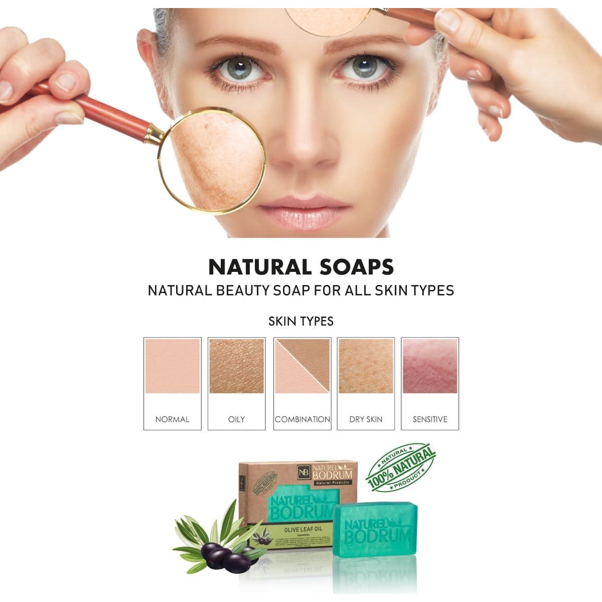 Jabón Orgánico de Hoja de Olivo Natural Bodrum - 5 Piezas 99g