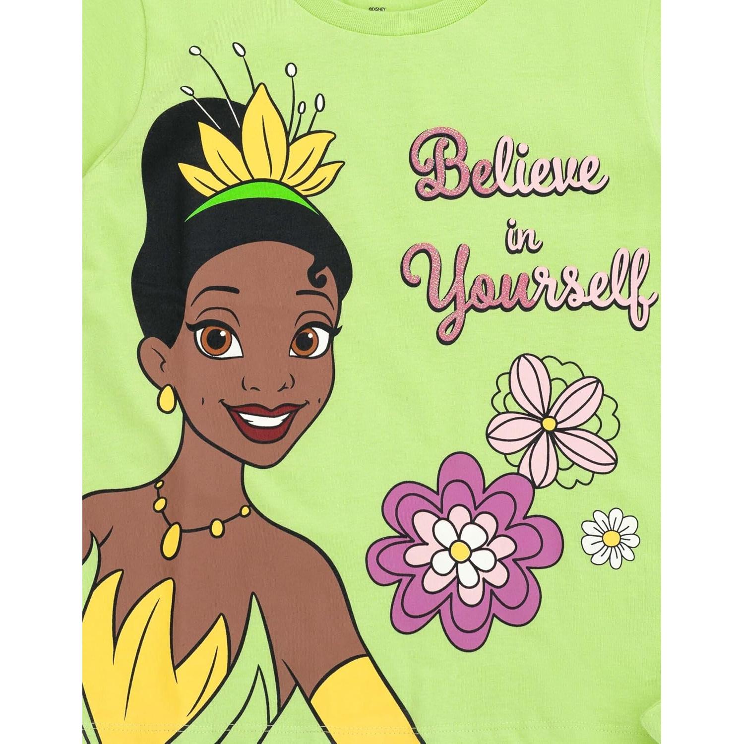 Conjunto camiseta peplum Tiana Disney + pantalones cortos